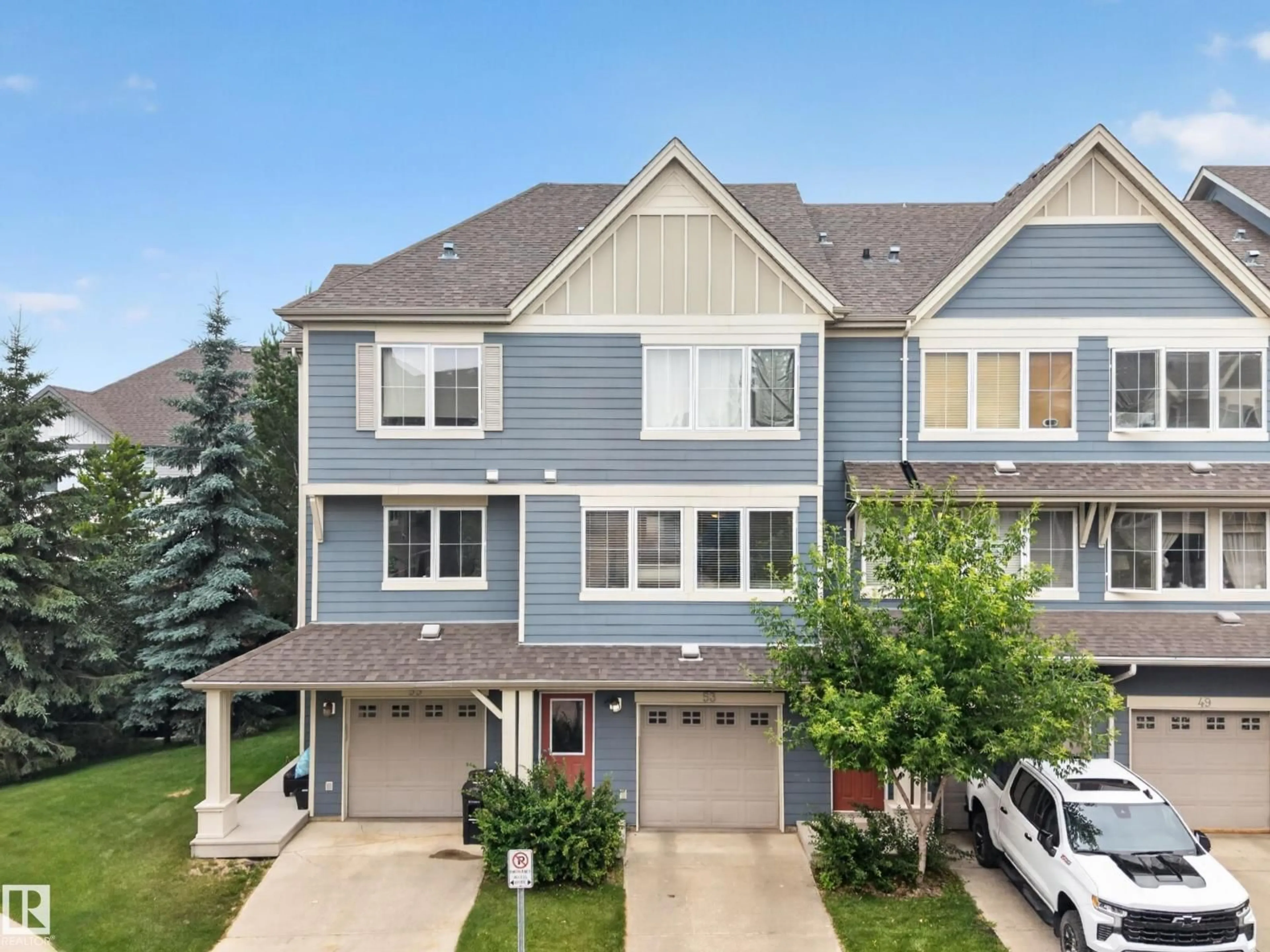 A pic from outside/outdoor area/front of a property/back of a property/a pic from drone, unknown for 53 - 603 WATT BV, Edmonton Alberta T6X0P3