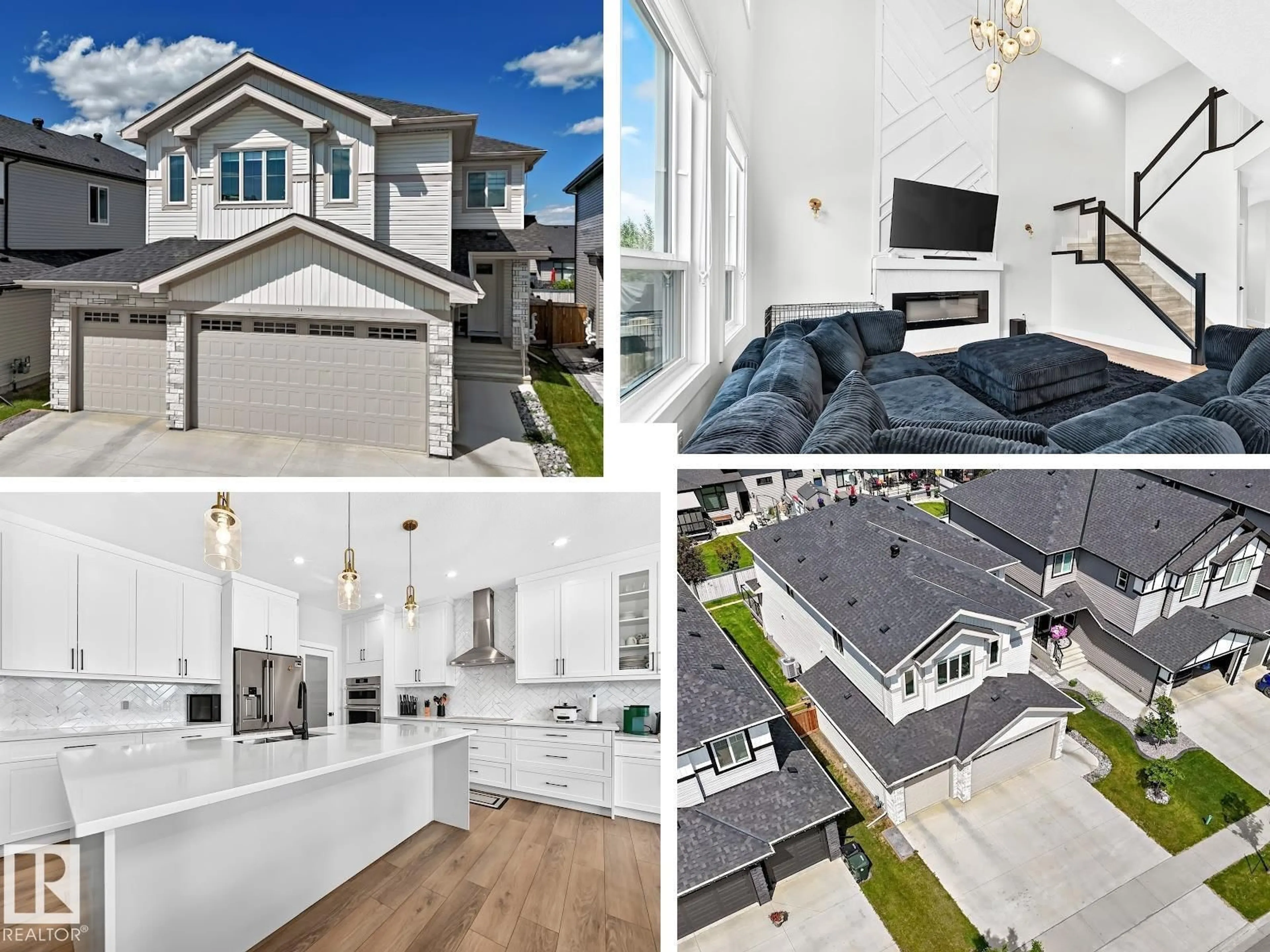 Home with vinyl exterior material, street for 38 AVONLEA WY, Spruce Grove Alberta T7X0Y3