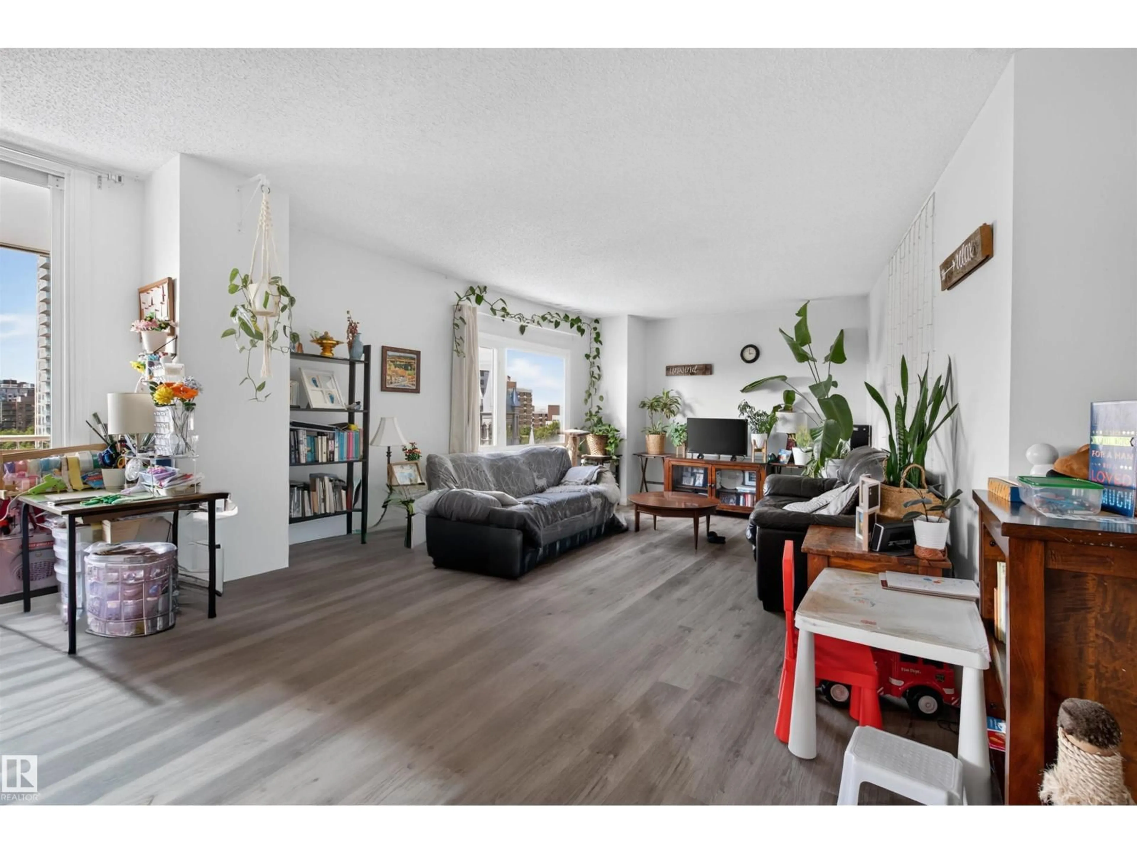 Living room with furniture, unknown for 703 - 9909 110 ST NW, Edmonton Alberta T5K2E5