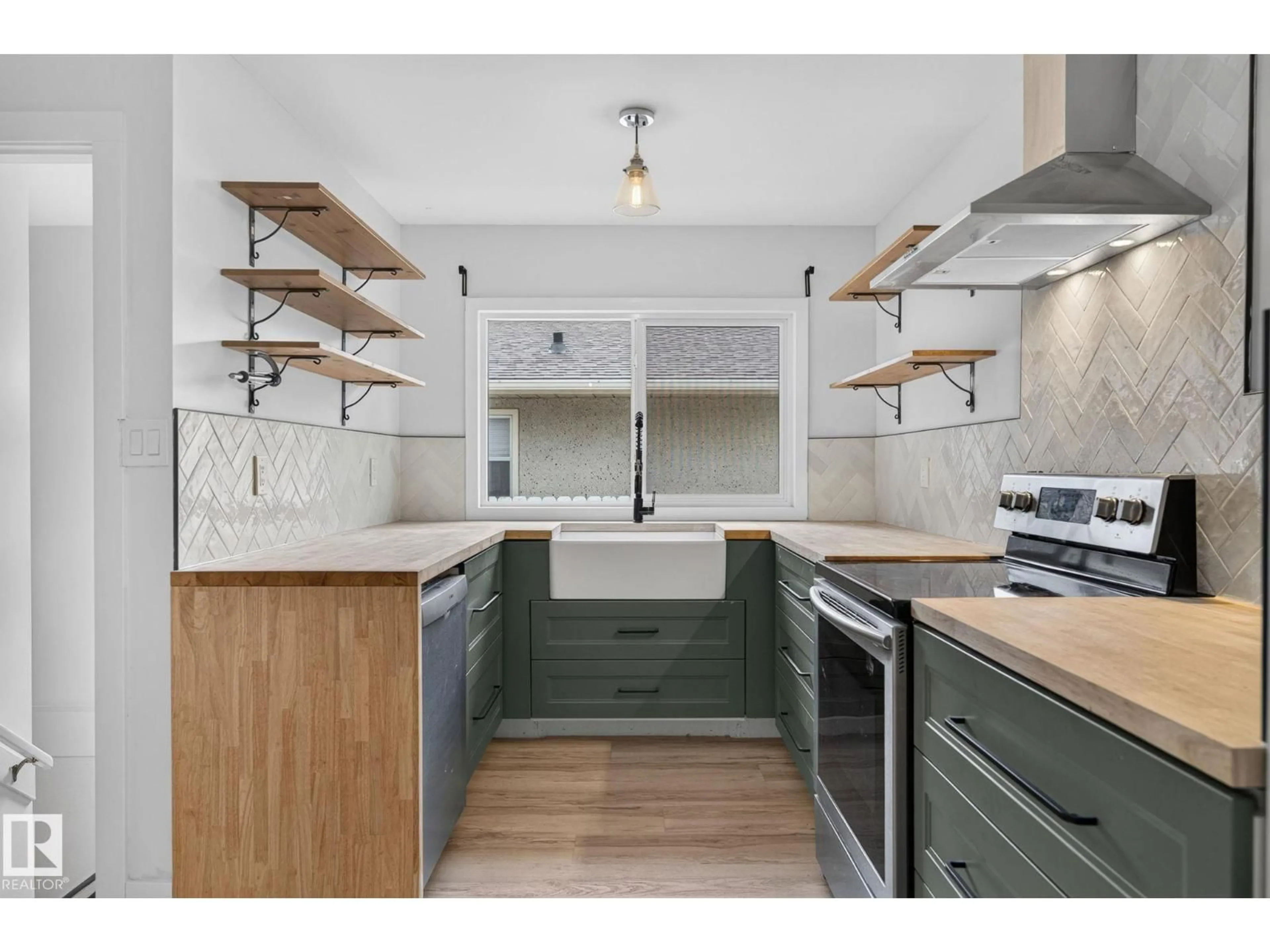 Open concept kitchen, unknown for NW - 9258 91 ST, Edmonton Alberta T6C3N8