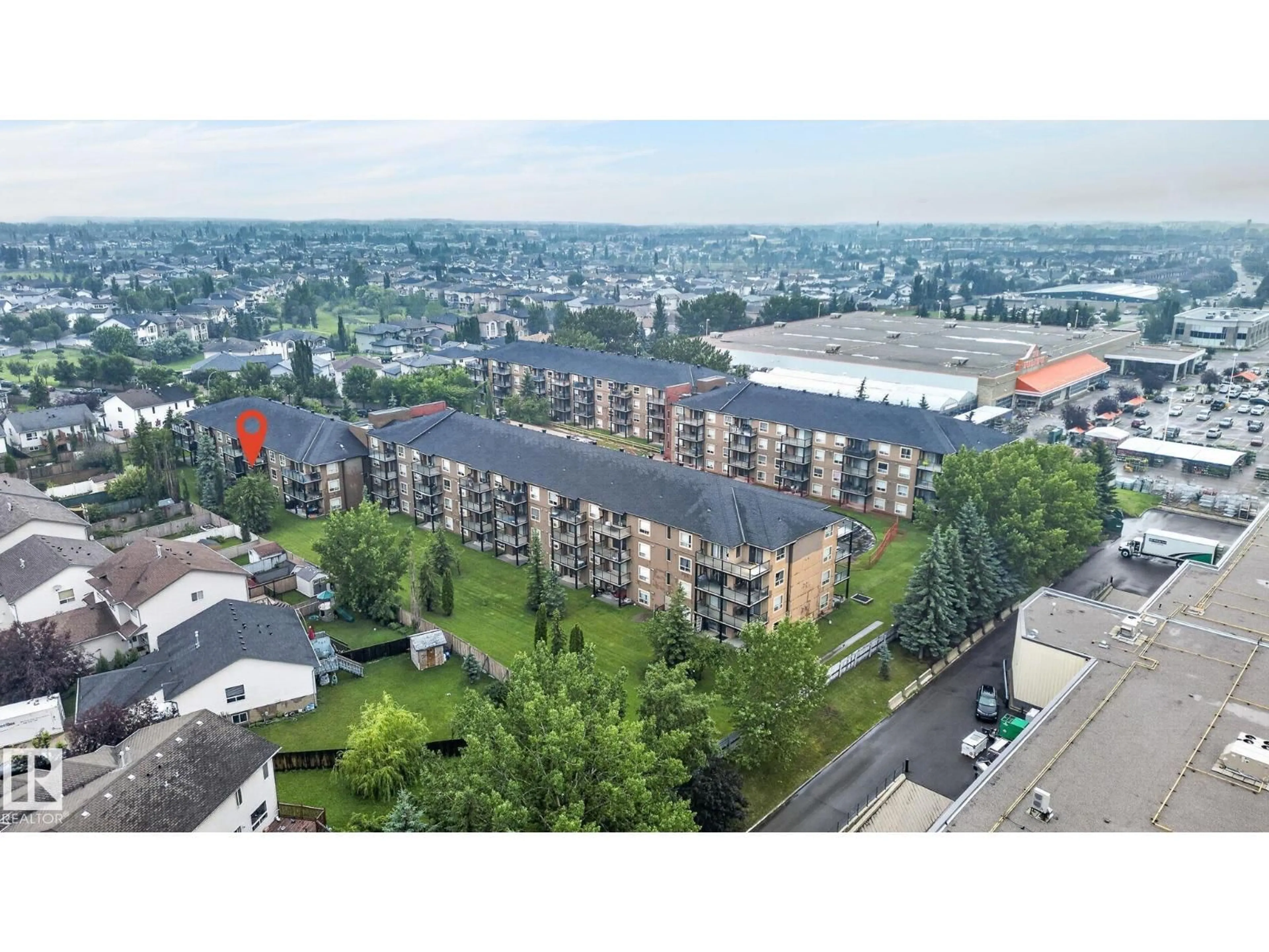 A pic from outside/outdoor area/front of a property/back of a property/a pic from drone, unknown for 217 - 13908 136 ST, Edmonton Alberta T6V1Y4