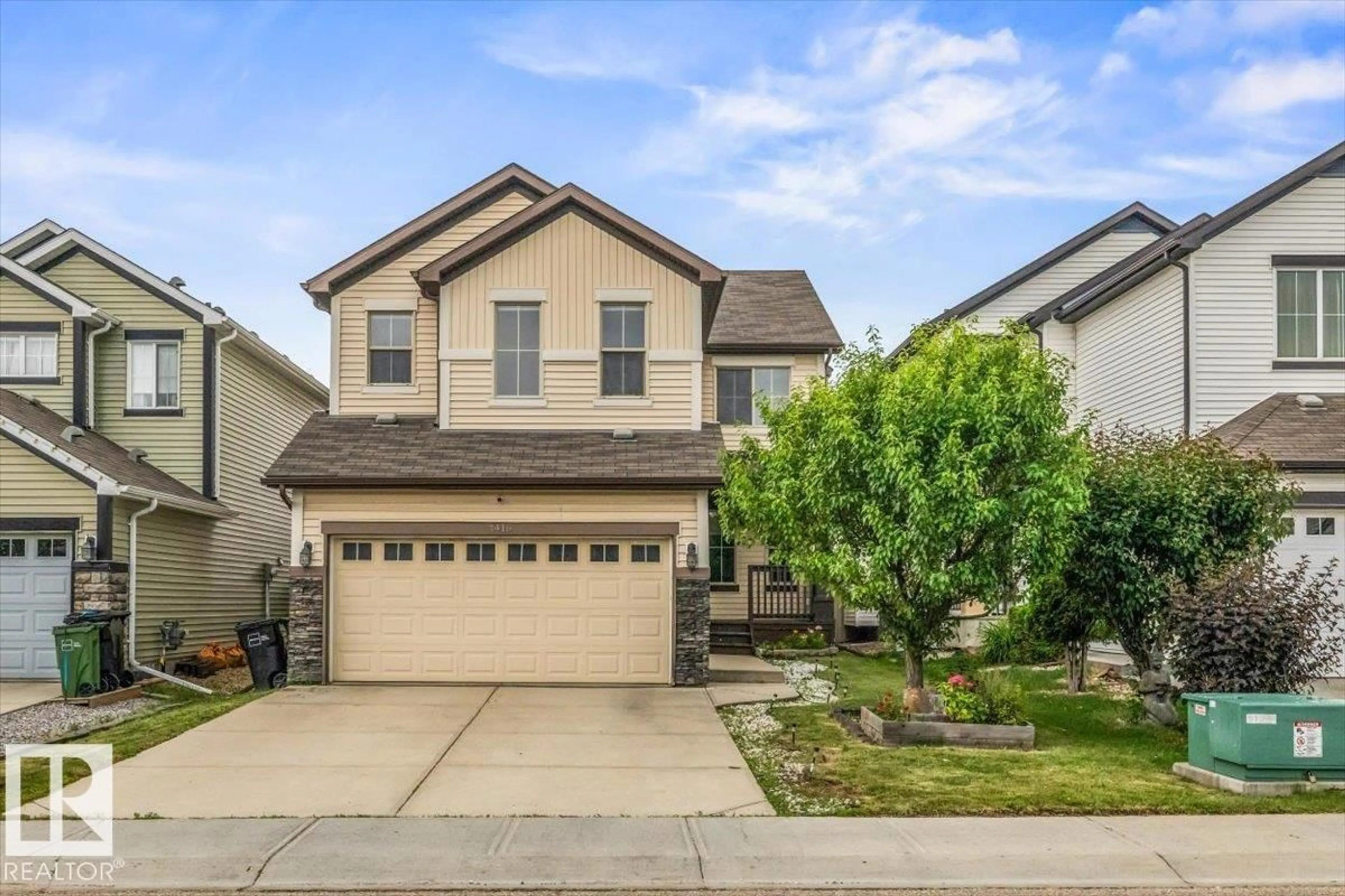 Home with vinyl exterior material, street for SW - 1416 56 ST, Edmonton Alberta T6X1R5