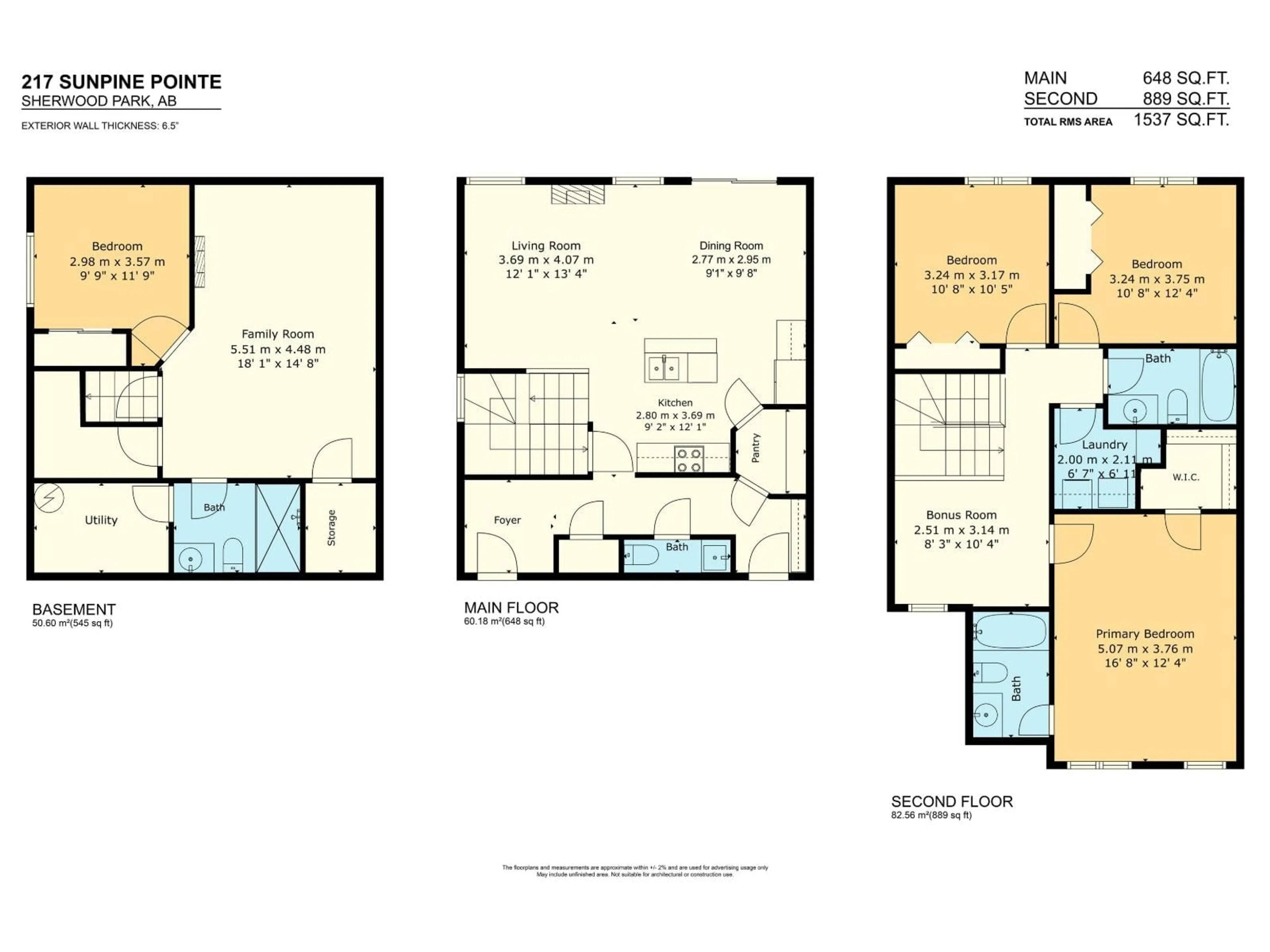 Floor plan for 217 SUNPINE POINTE, Sherwood Park Alberta T8H0Z6