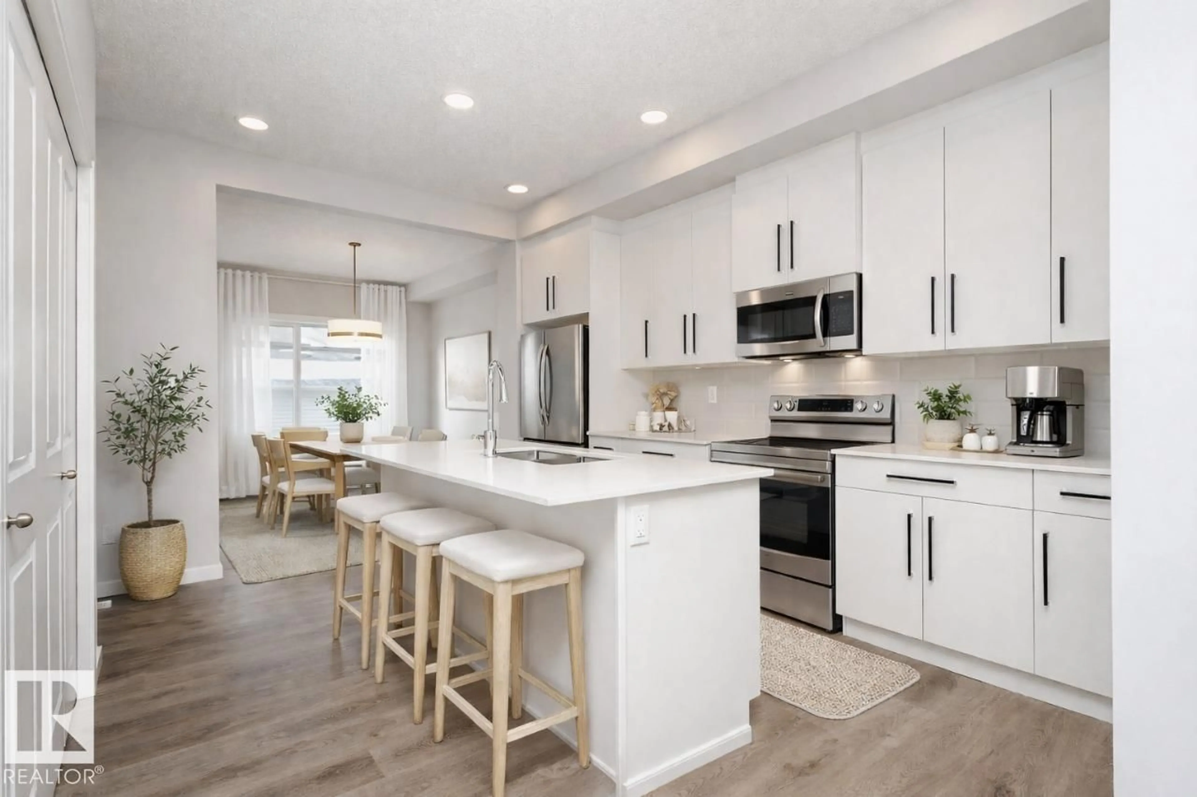 Open concept kitchen, unknown for 410 26 ST, Edmonton Alberta T6X3J1
