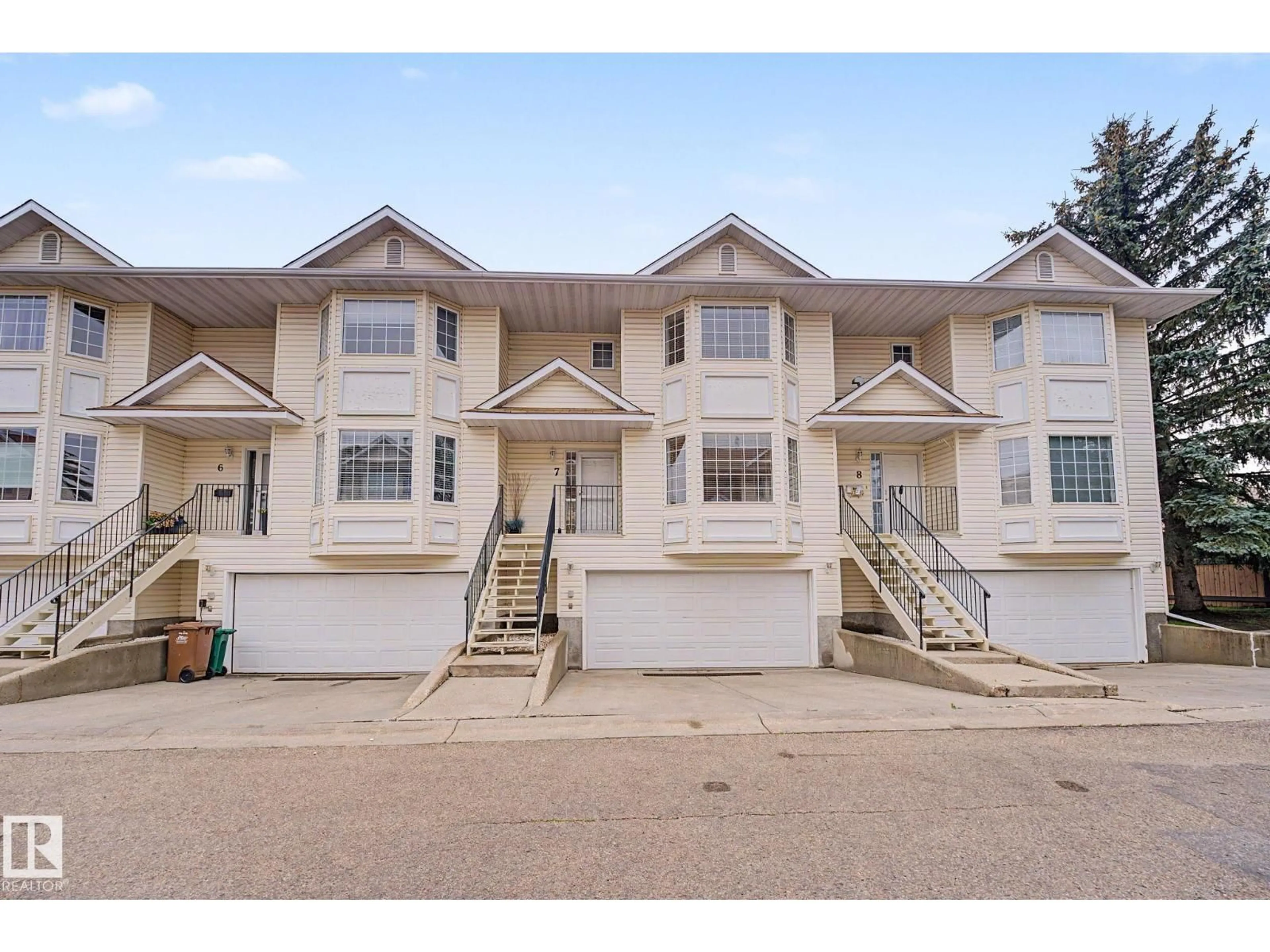 A pic from outside/outdoor area/front of a property/back of a property/a pic from drone, street for #7 - 10 DEVON CL, St. Albert Alberta T8N6B6
