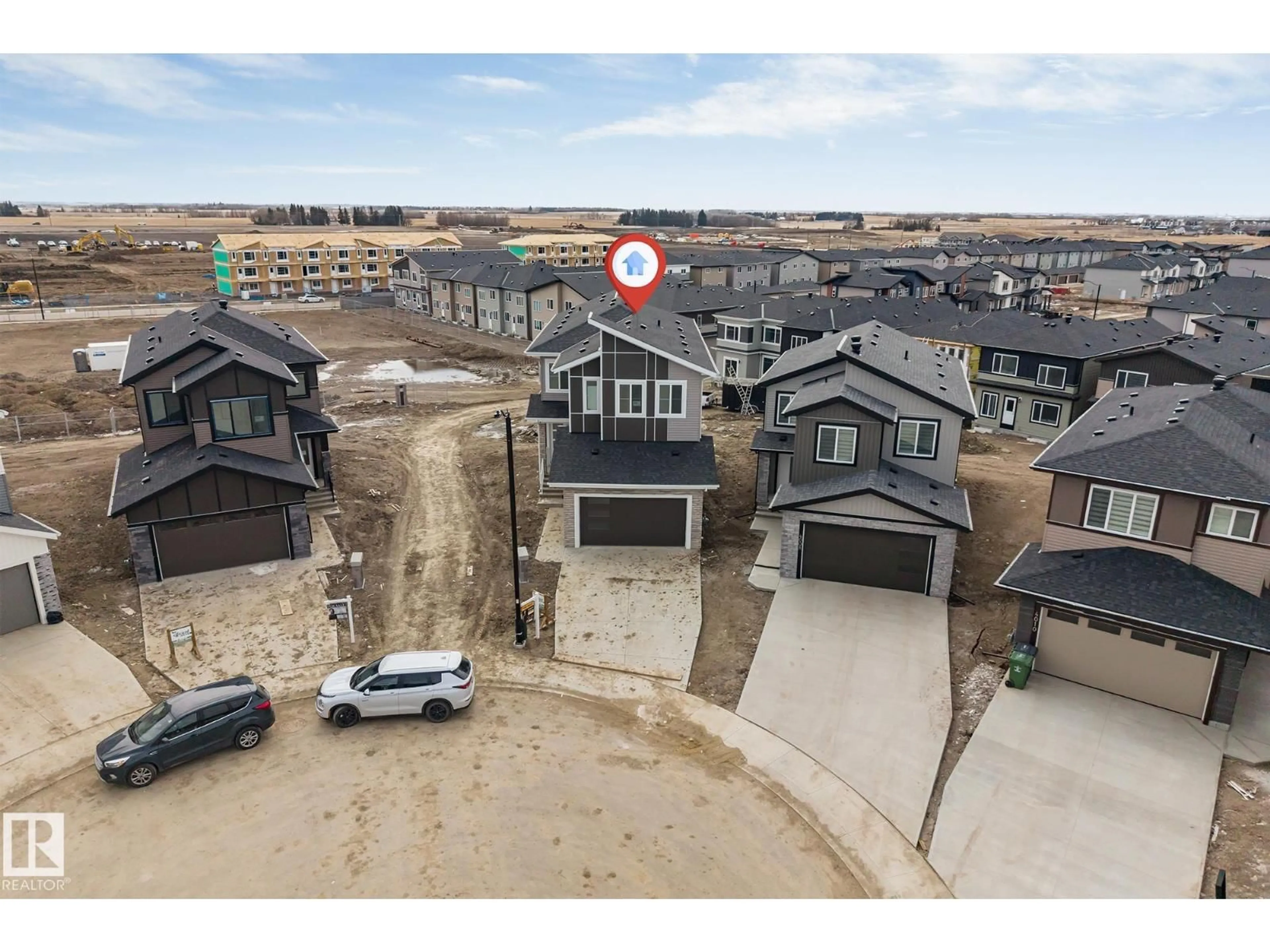 A pic from outside/outdoor area/front of a property/back of a property/a pic from drone, street for 4006 35 ST, Beaumont Alberta T4X3H3