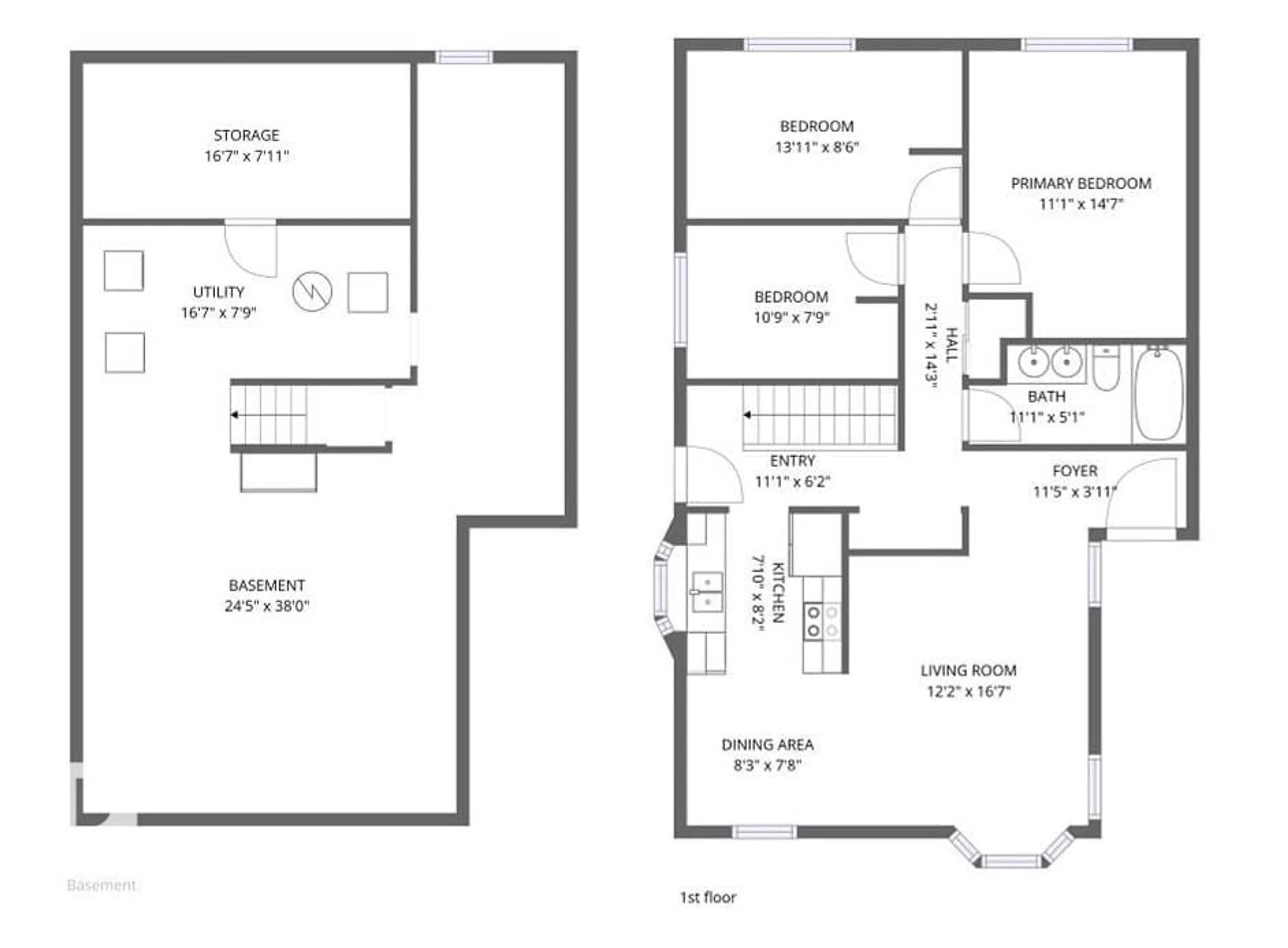 Floor plan for 1719 37 ST, Edmonton Alberta T6L2P6
