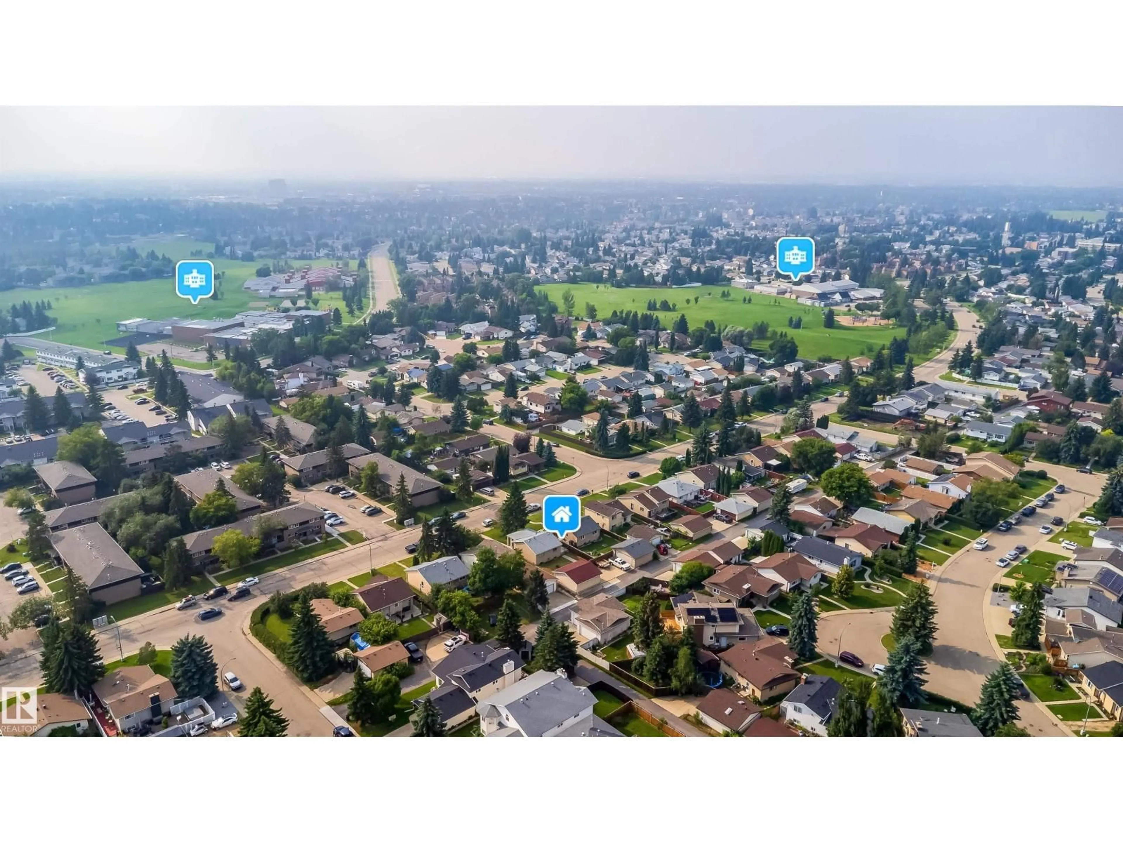 A pic from outside/outdoor area/front of a property/back of a property/a pic from drone, street for 1719 37 ST, Edmonton Alberta T6L2P6