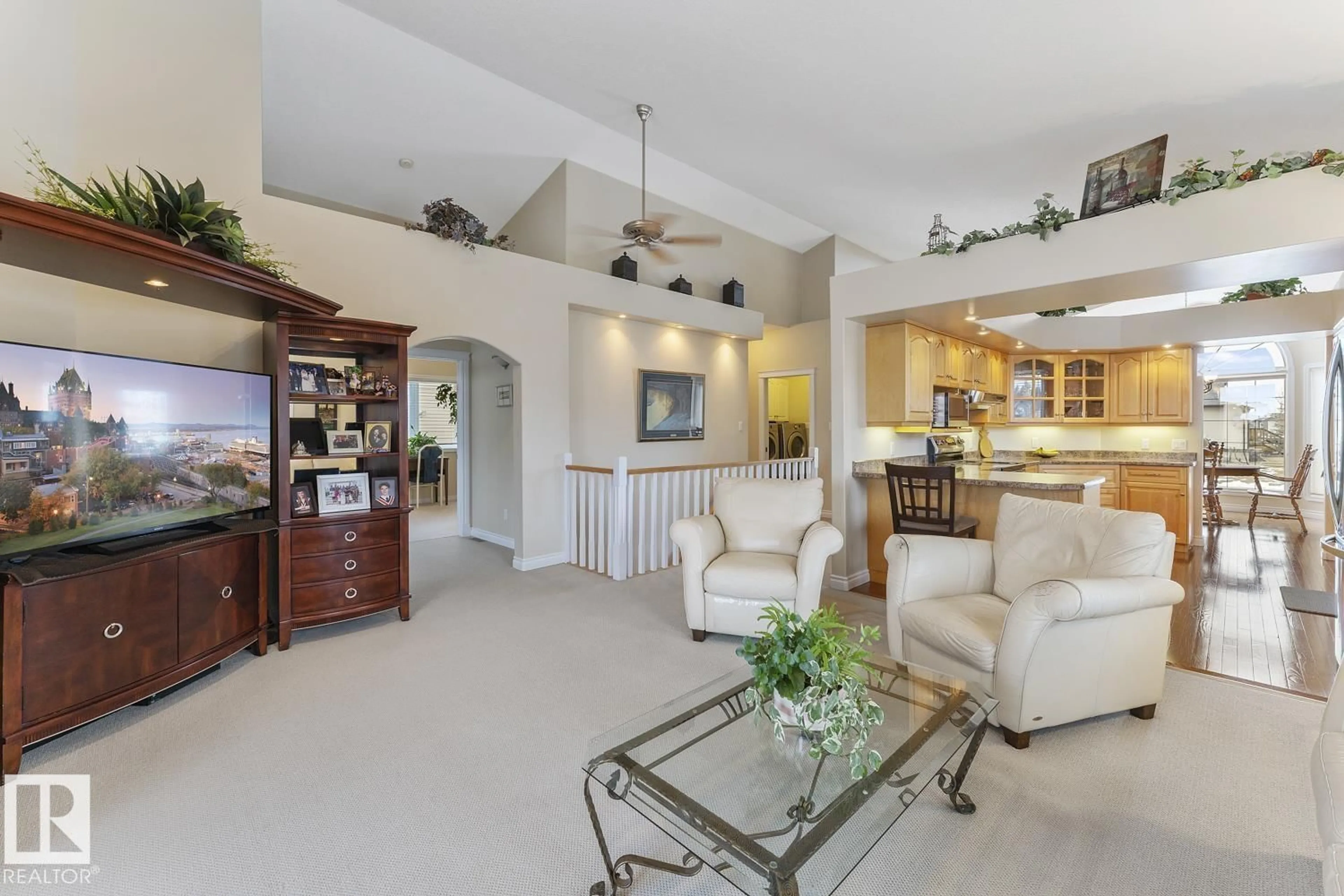 Living room with furniture, ceramic/tile floor for 2602 6 AV, Cold Lake Alberta T9M1M6