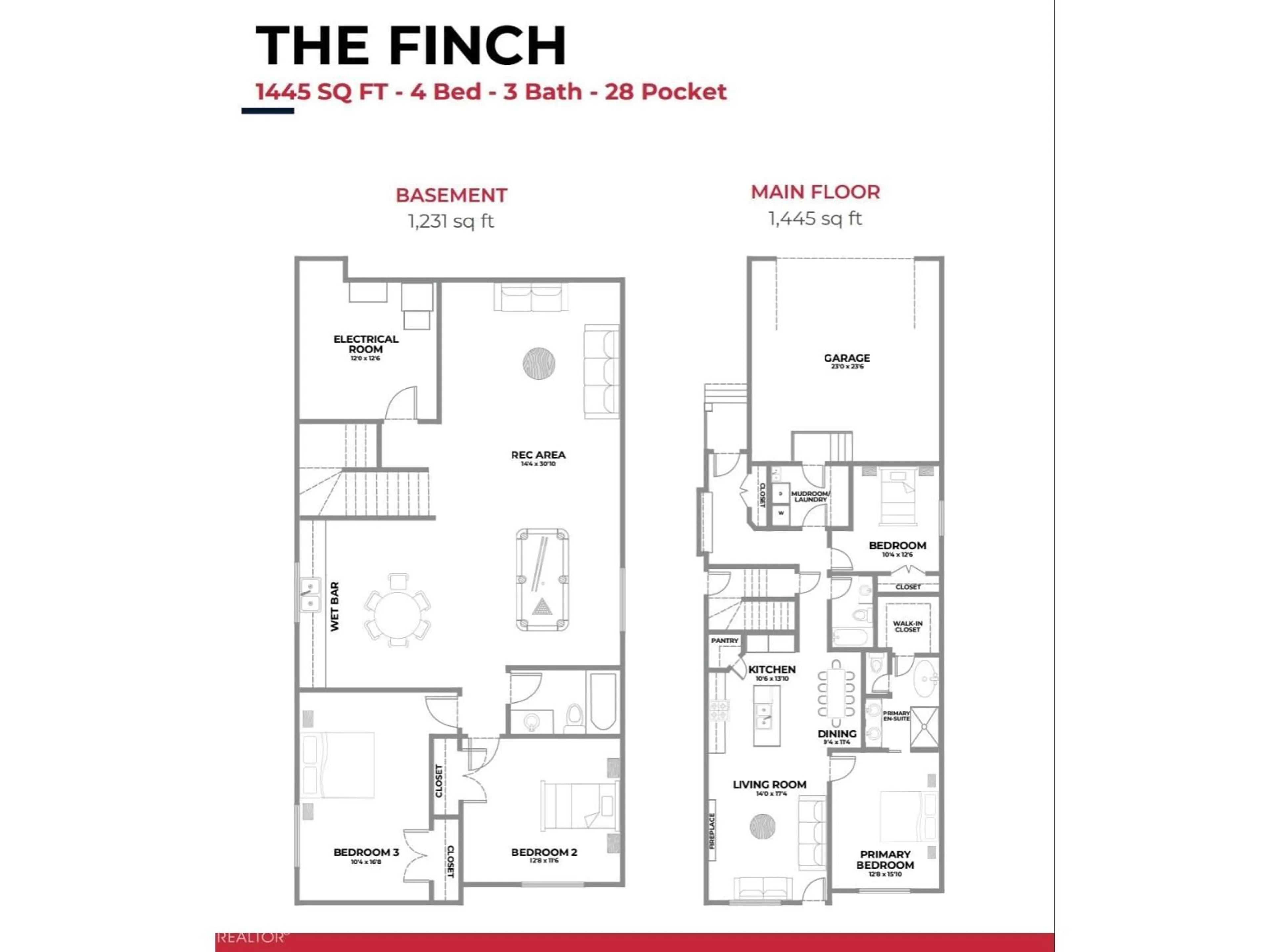 Floor plan for 3318 CHICKADEE DR, Edmonton Alberta T5V1R5