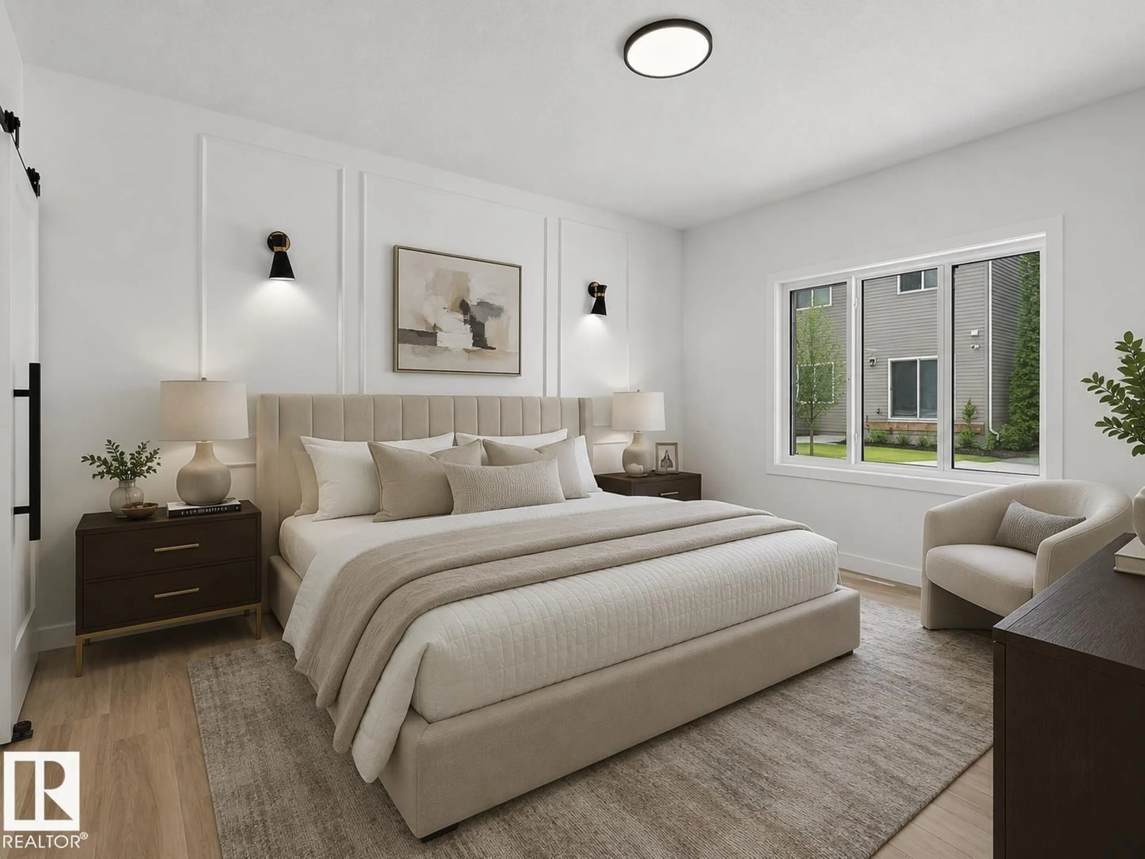 Bedroom with bed, unknown for 3318 CHICKADEE DR, Edmonton Alberta T5V1R5