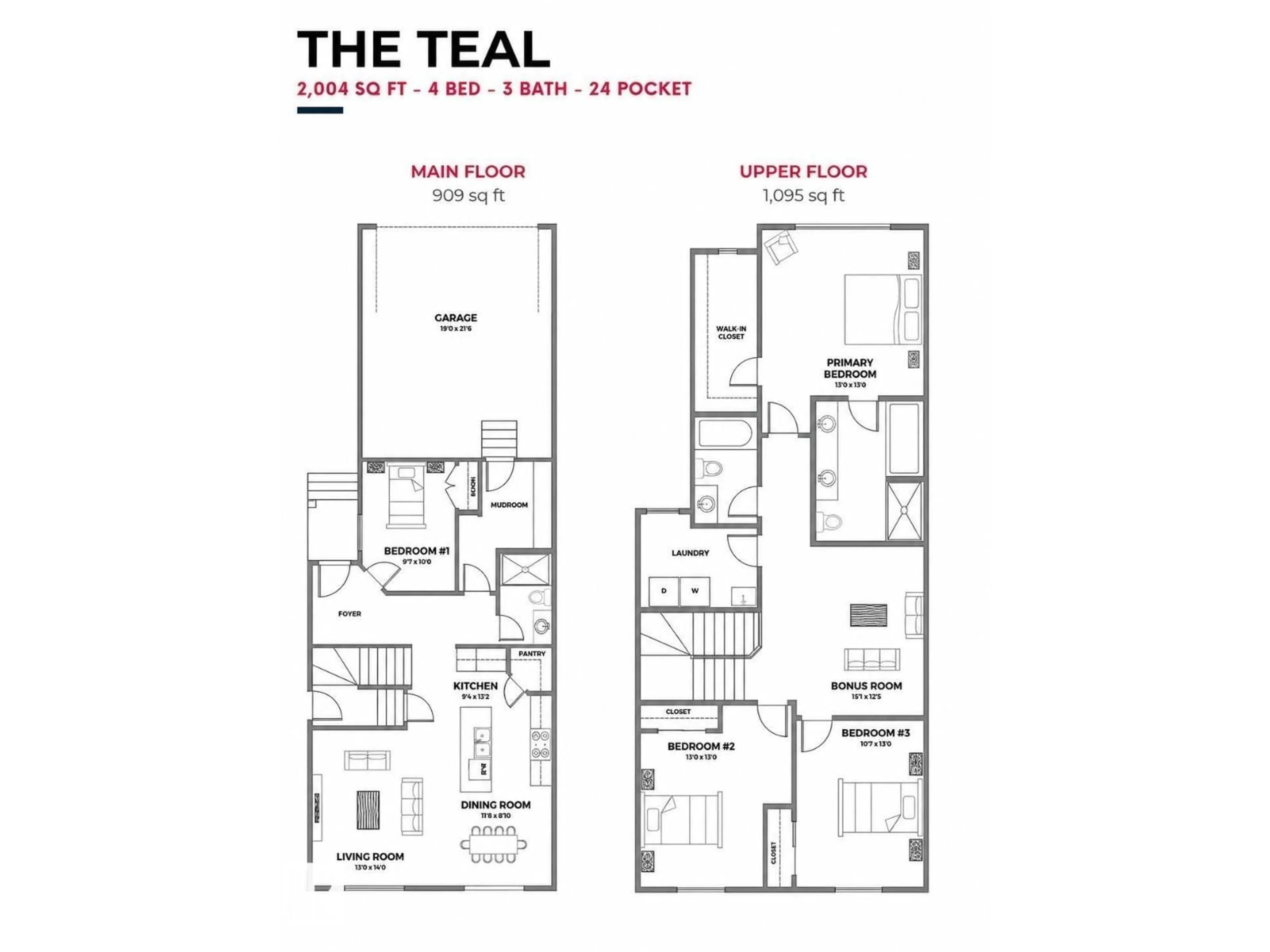 Floor plan for 1093 STARLING DRIVE, Edmonton Alberta T5V0A2