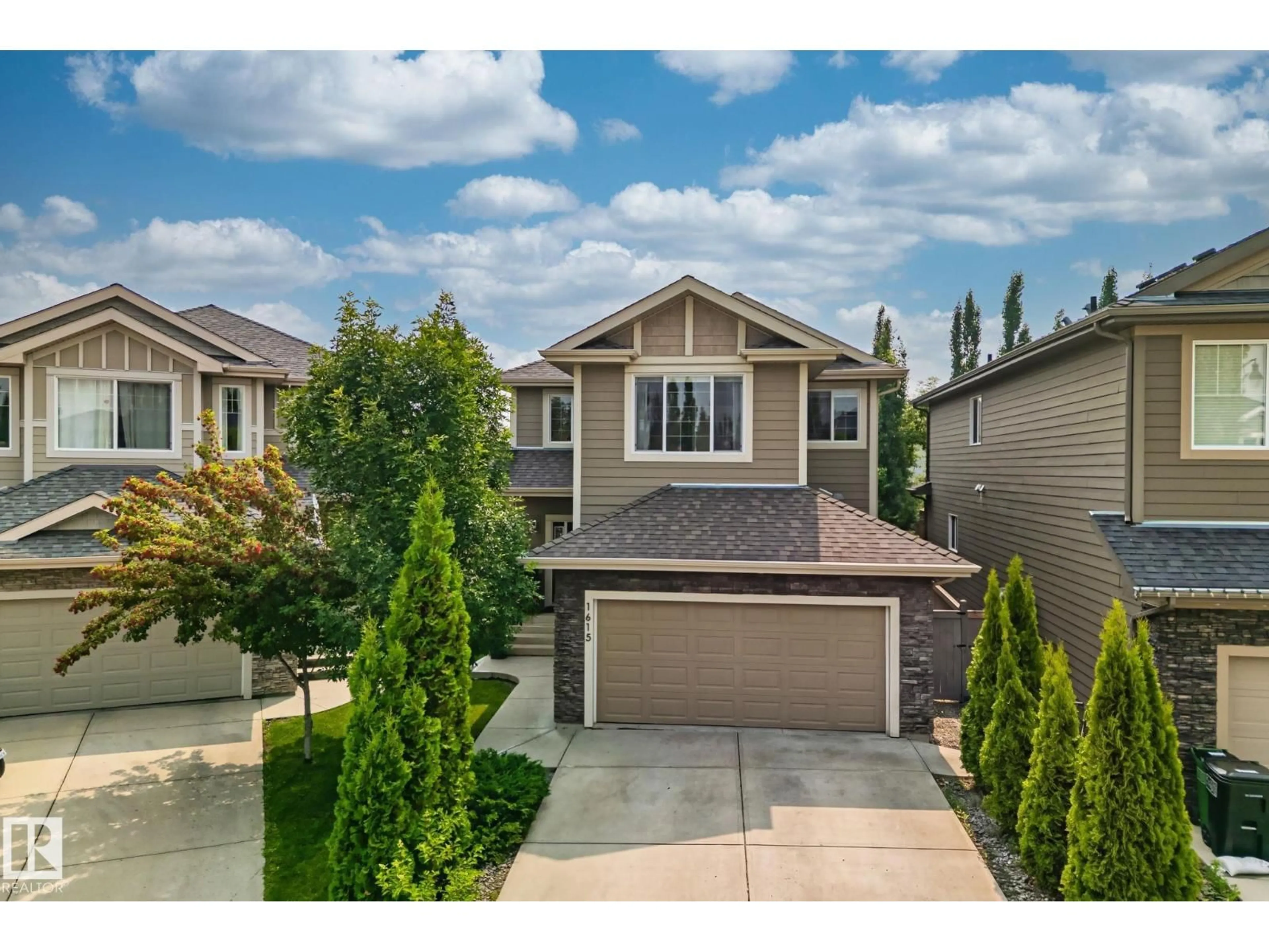A pic from outside/outdoor area/front of a property/back of a property/a pic from drone, street for SW - 1615 WATES CL, Edmonton Alberta T6W0X5