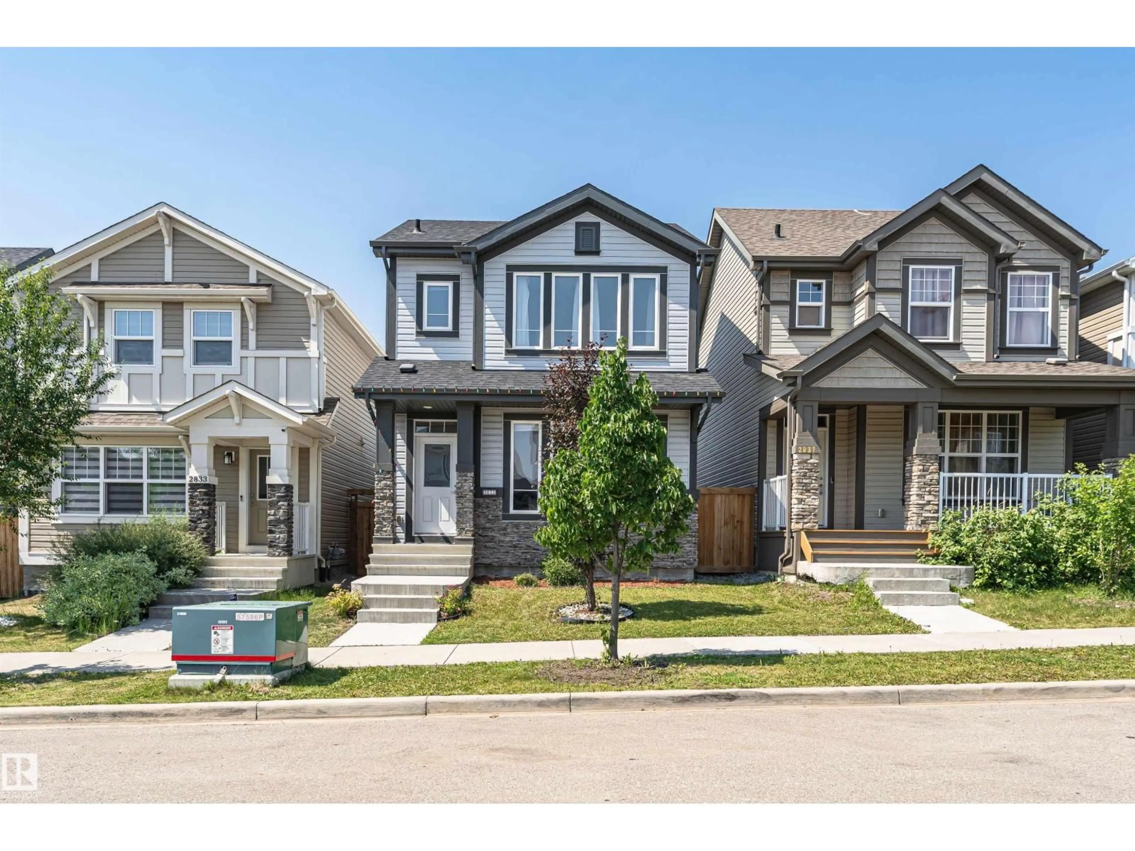 Home with vinyl exterior material, street for SW - 2835 ANTON WD, Edmonton Alberta T6M0K4