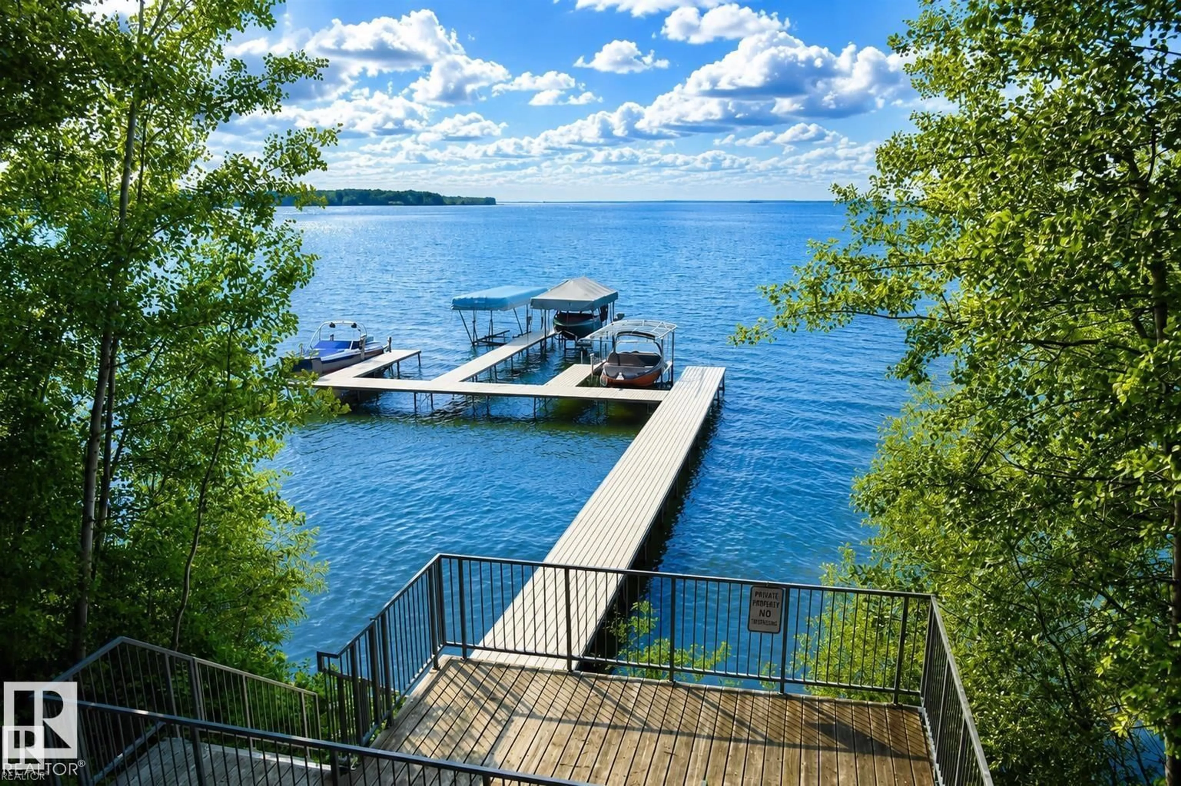 Patio, water/lake/river/ocean view for 90 47411 RGE RD 14, Rural Leduc County Alberta T0C2P0