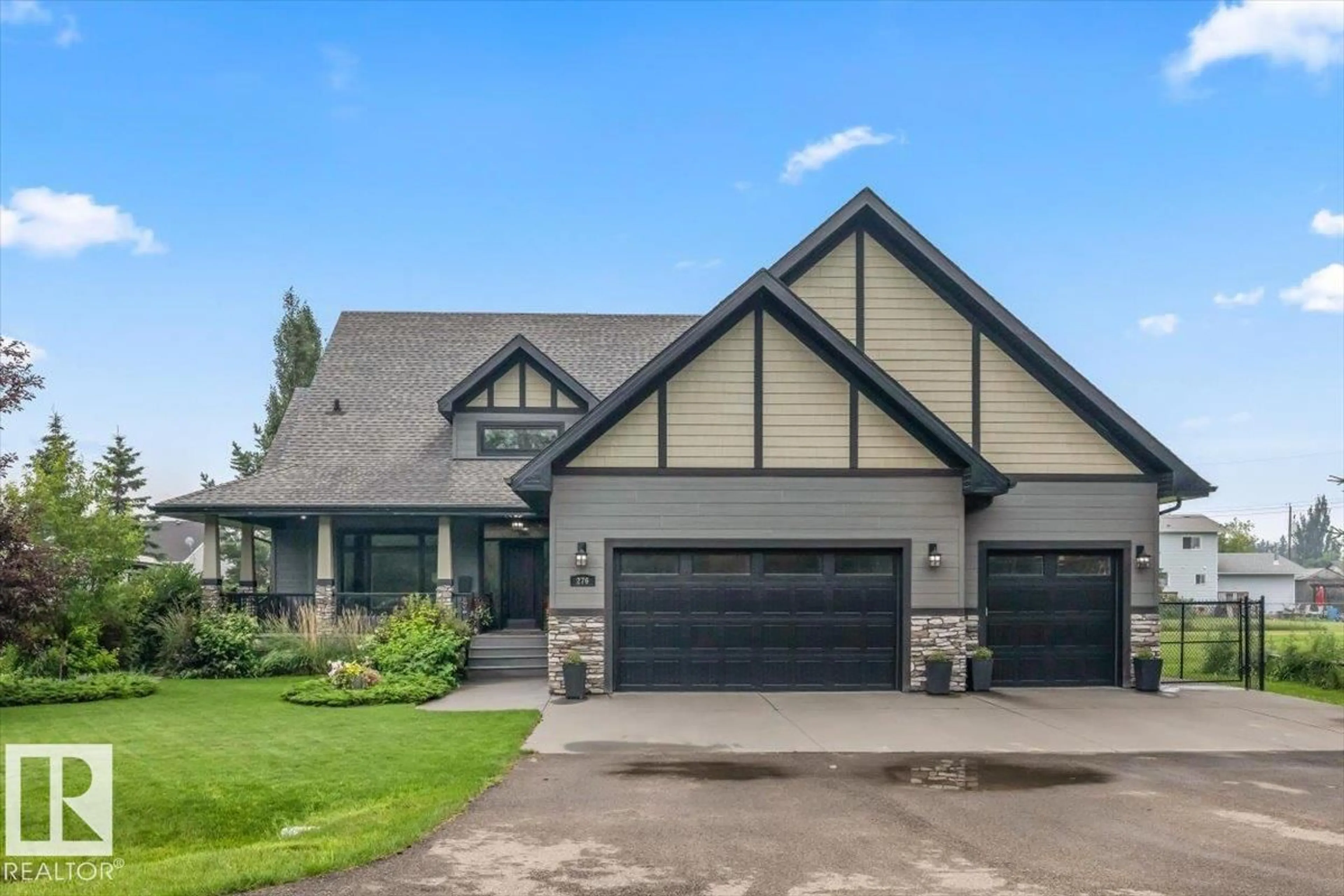Home with vinyl exterior material, street for 276 PAQUIN ST, Cardiff Alberta T8R1P4