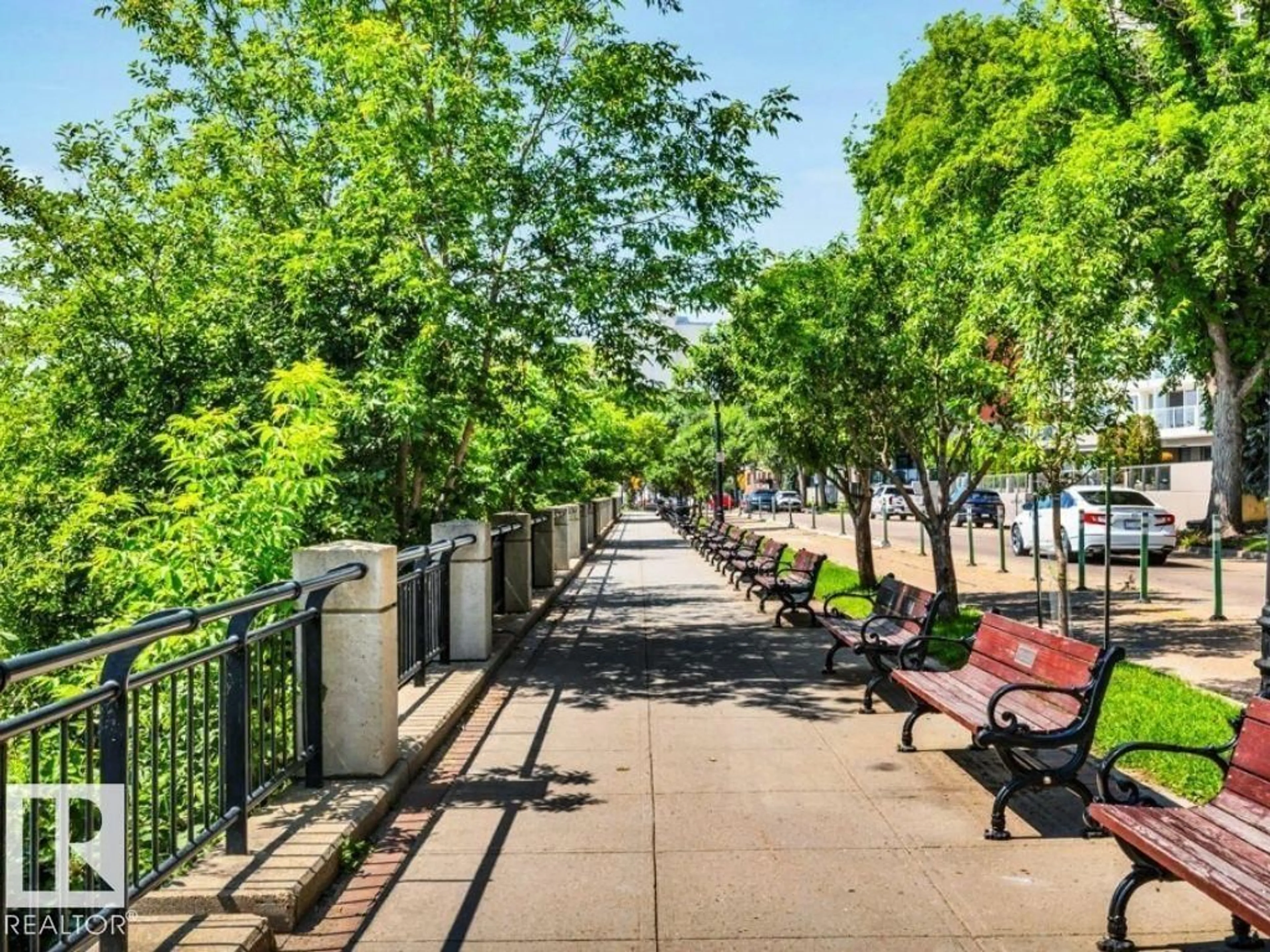Patio, street for #601 - 11826 100 AV, Edmonton Alberta T5K0K3