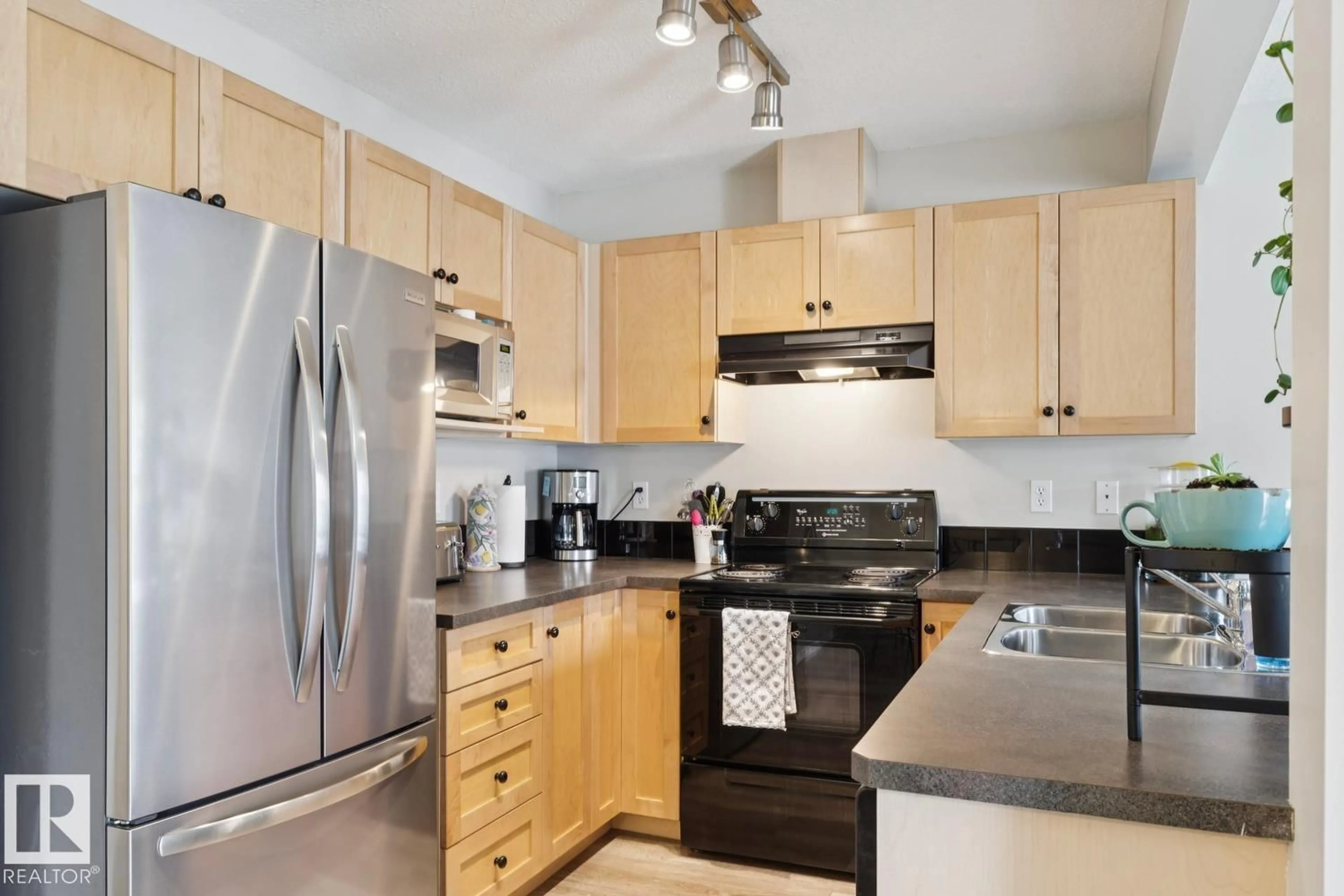 Standard kitchen, wood/laminate floor for #22 - 230 EDWARDS DR, Edmonton Alberta T6X1G7