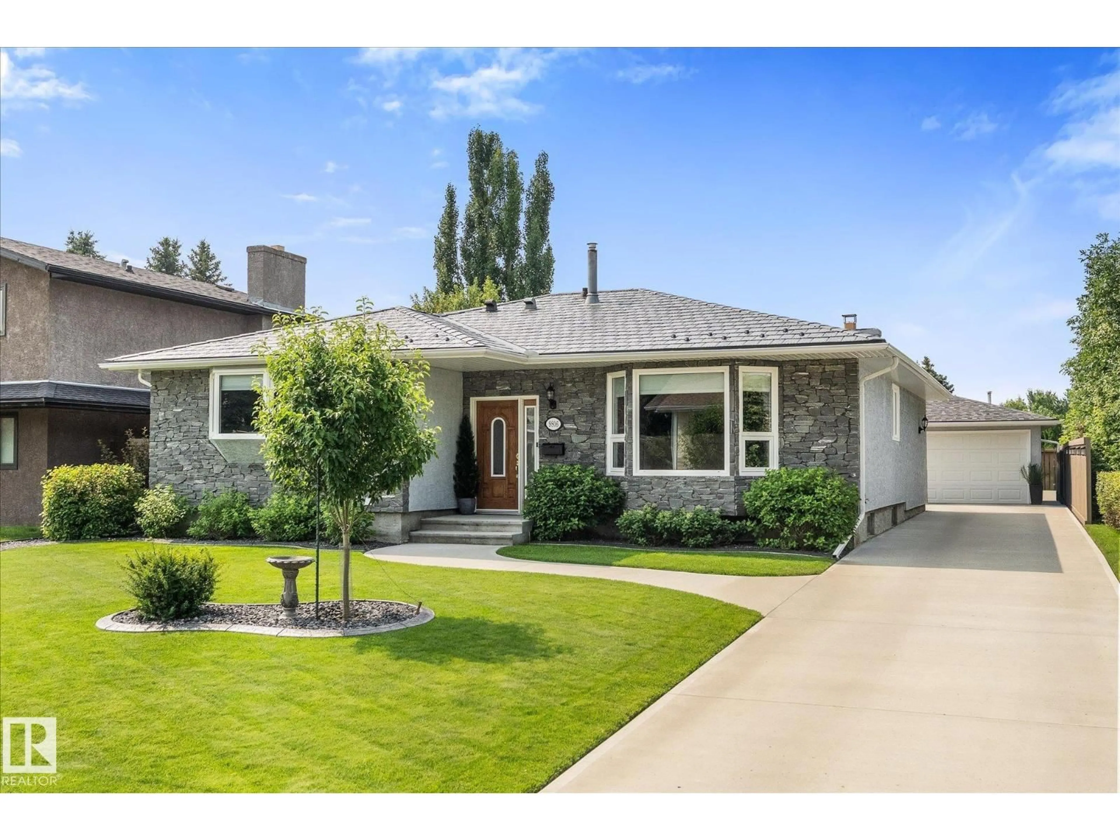 Home with brick exterior material, street for 9806 84 ST, Fort Saskatchewan Alberta T8L3H2