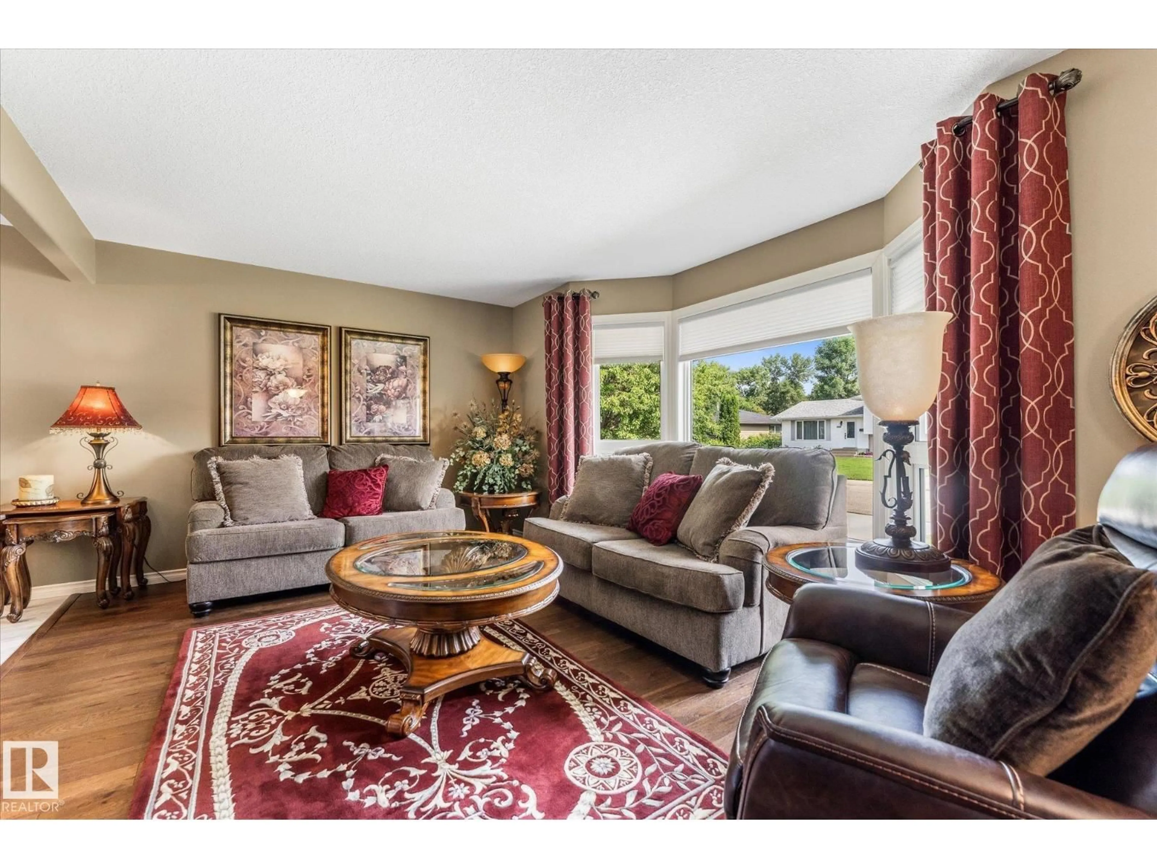 Living room with furniture, unknown for 9806 84 ST, Fort Saskatchewan Alberta T8L3H2