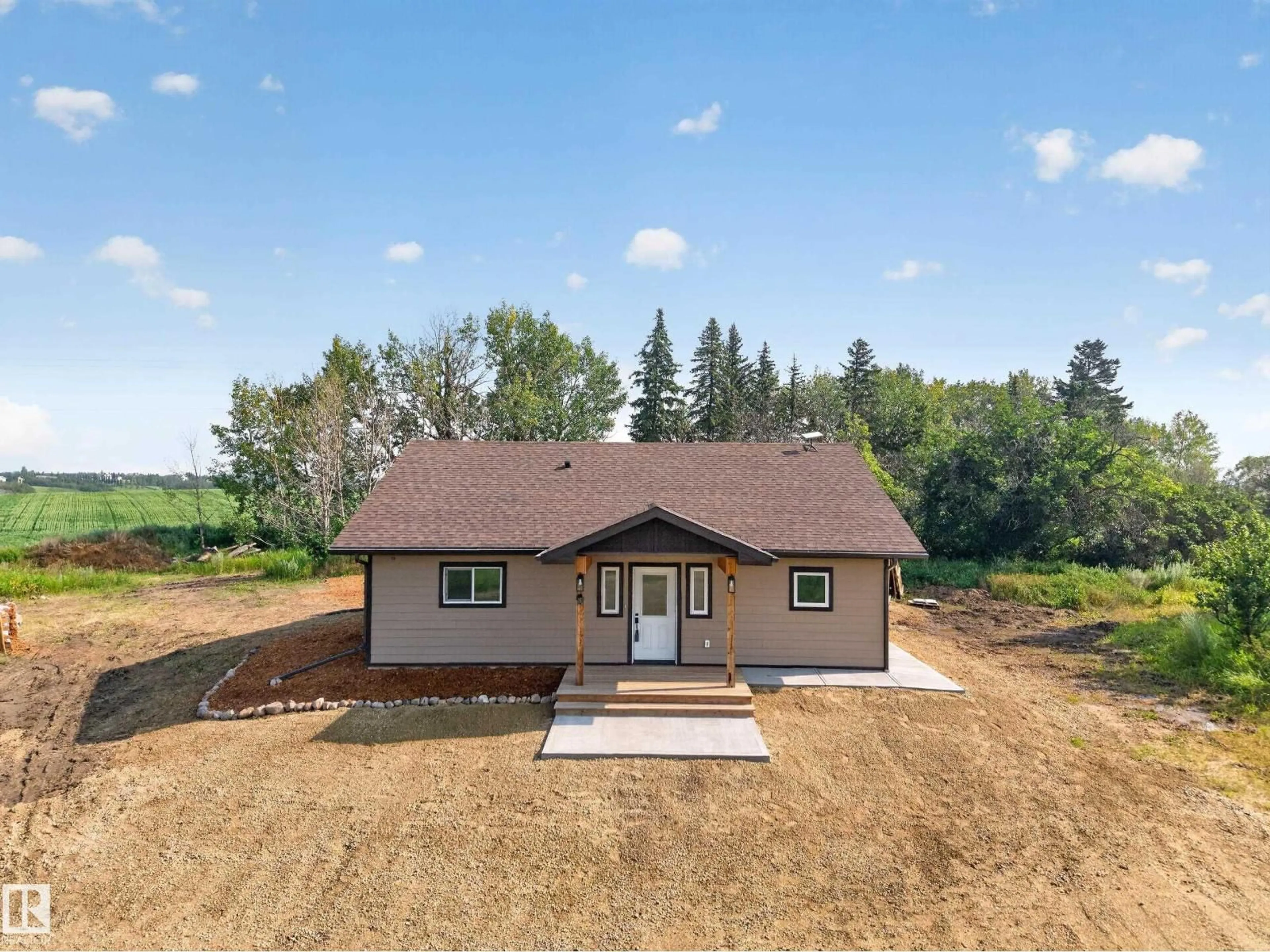 A pic from outside/outdoor area/front of a property/back of a property/a pic from drone, building for 21318 TWP 464, Rural Camrose County Alberta T0C0L0