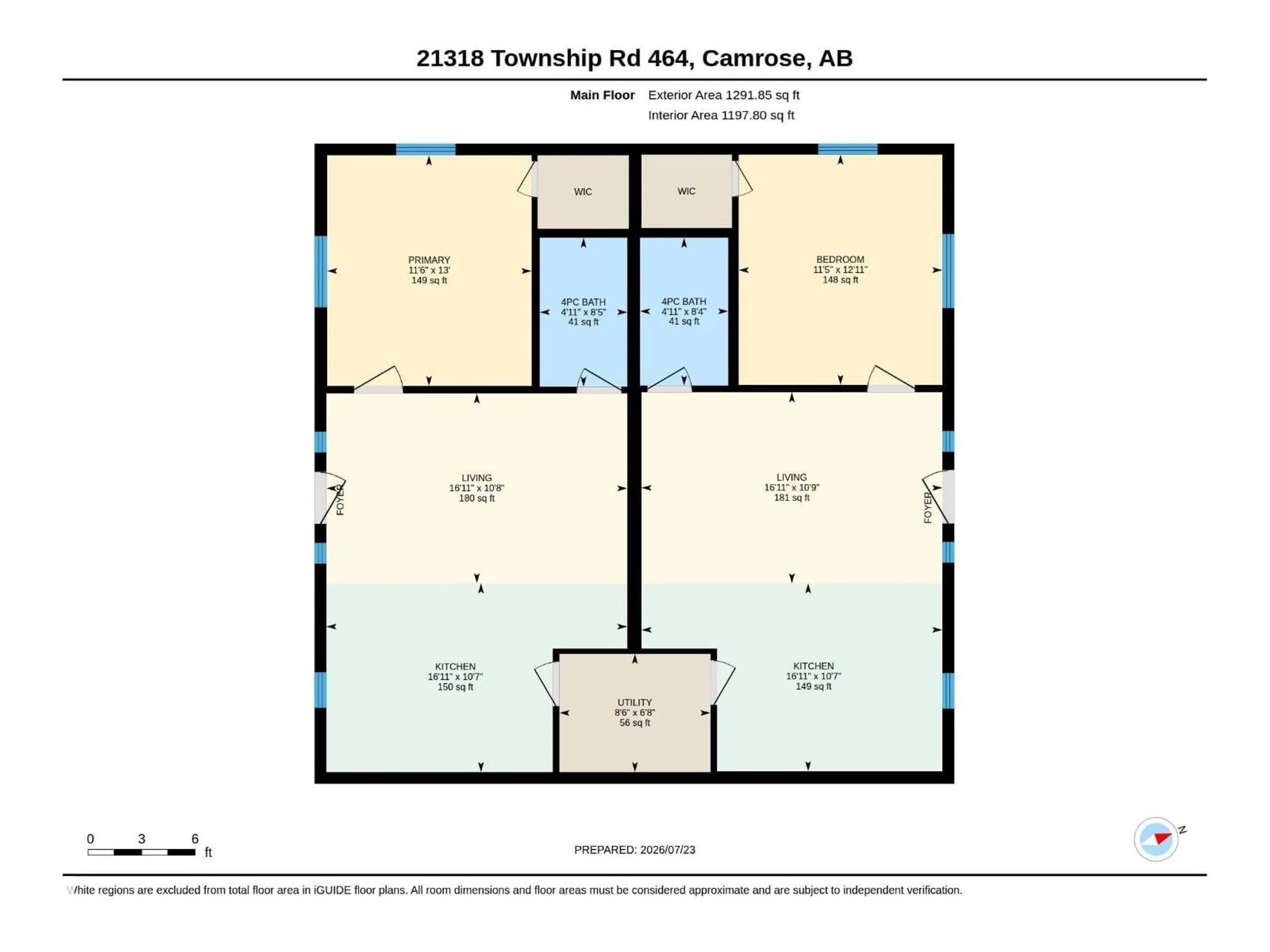 Floor plan for 21318 TWP 464, Rural Camrose County Alberta T0C0L0