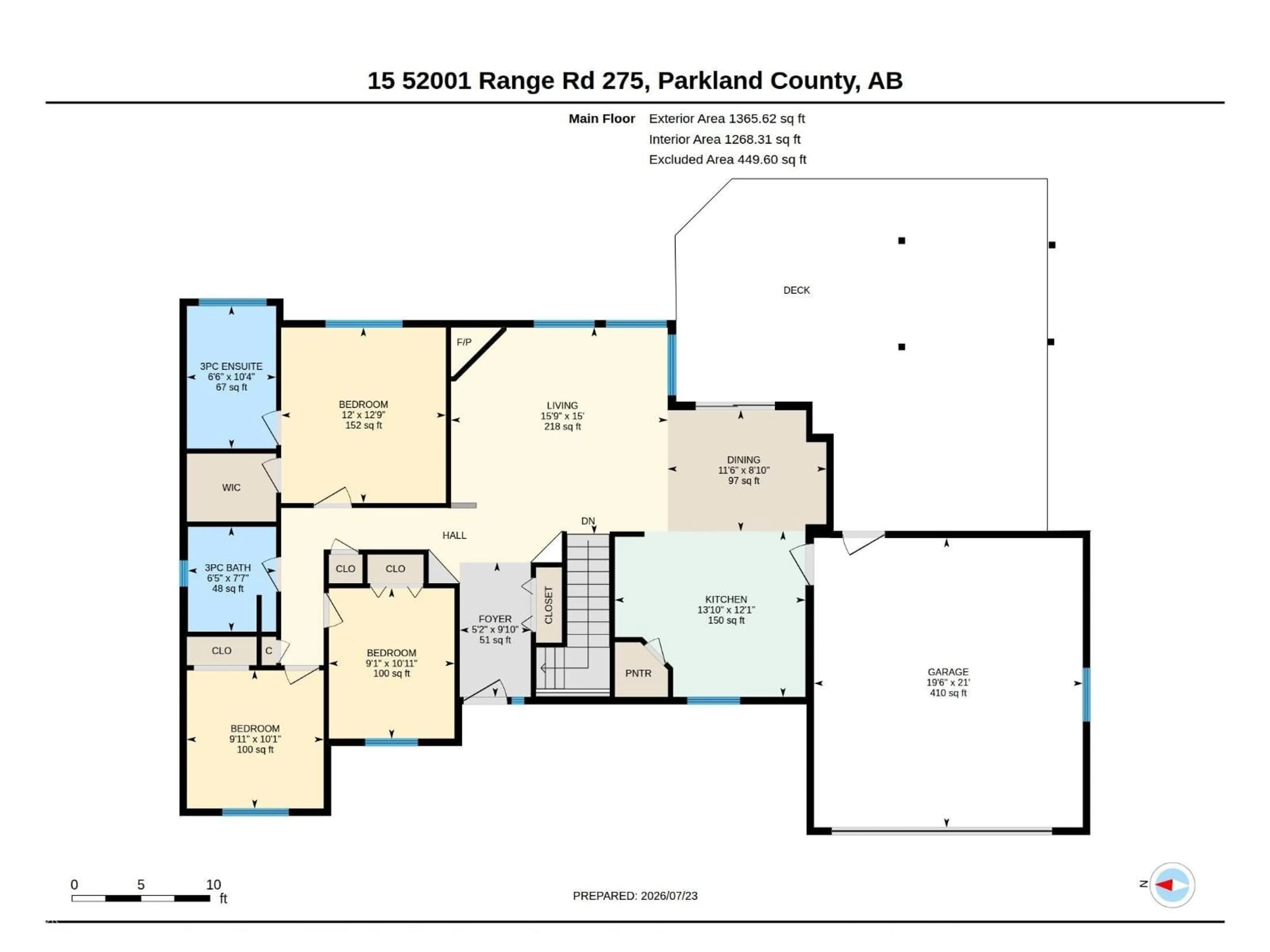 Floor plan for 15 - 52001 RGE ROAD 275, Rural Parkland County Alberta T7X3V2