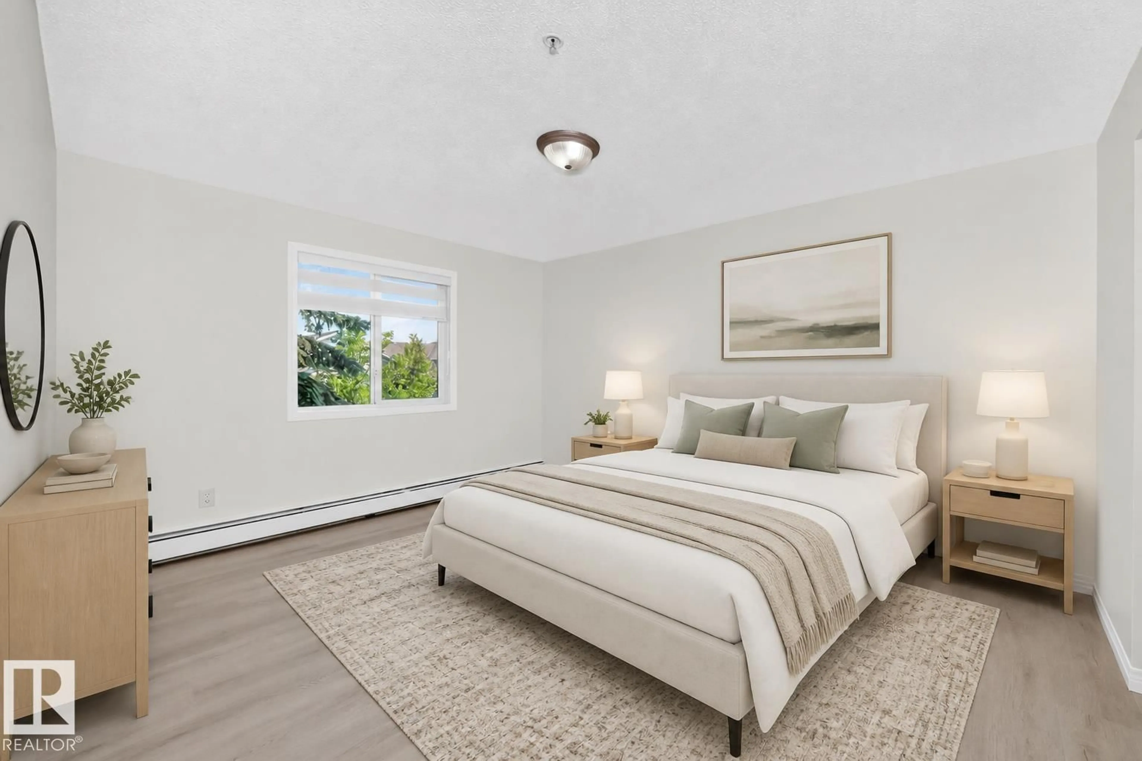 Bedroom with bed, unknown for #214 - 245 EDWARDS DR, Edmonton Alberta T6X1J9