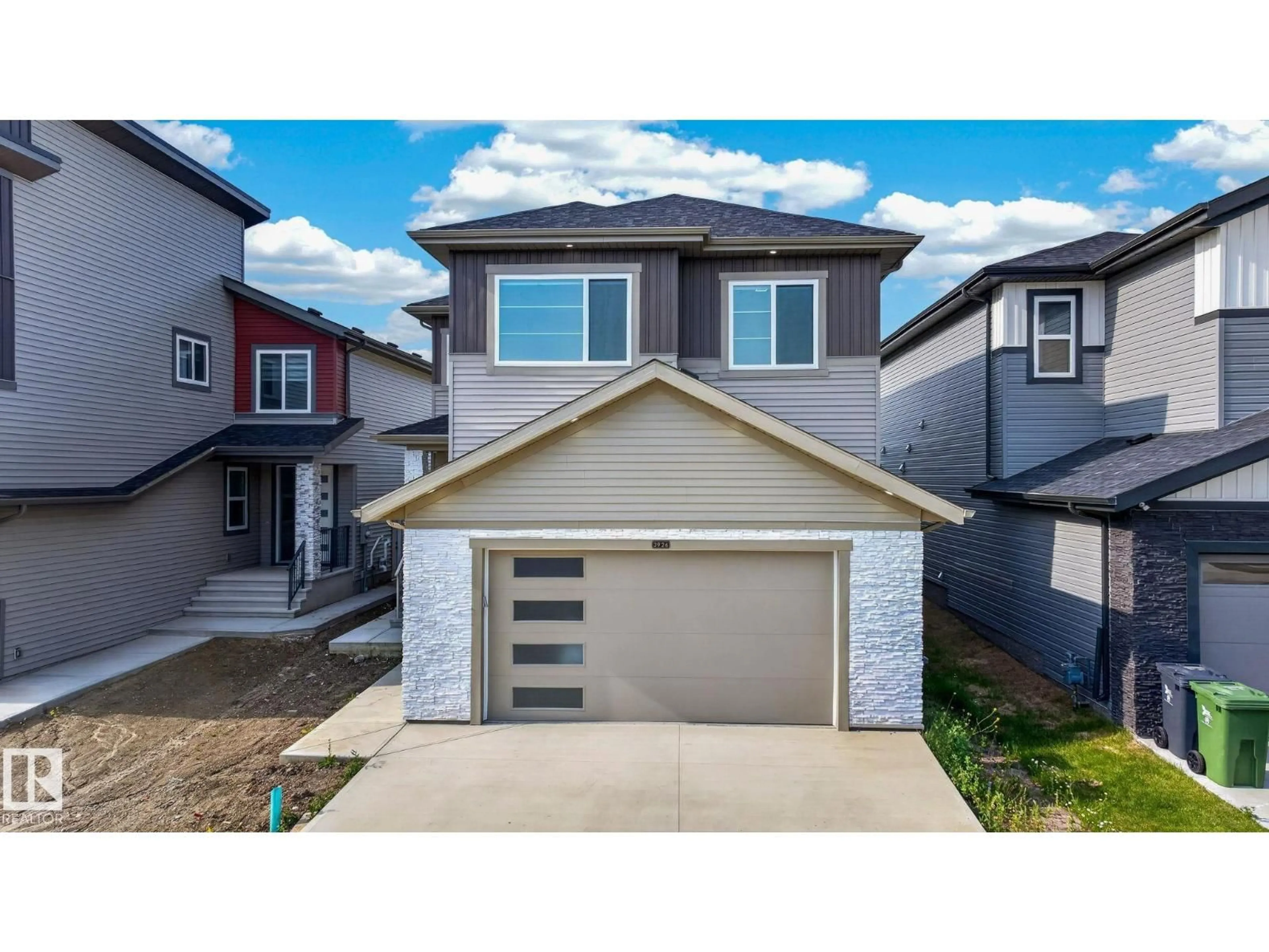 Home with vinyl exterior material, street for 3926 41 AV, Beaumont Alberta T4X3B6