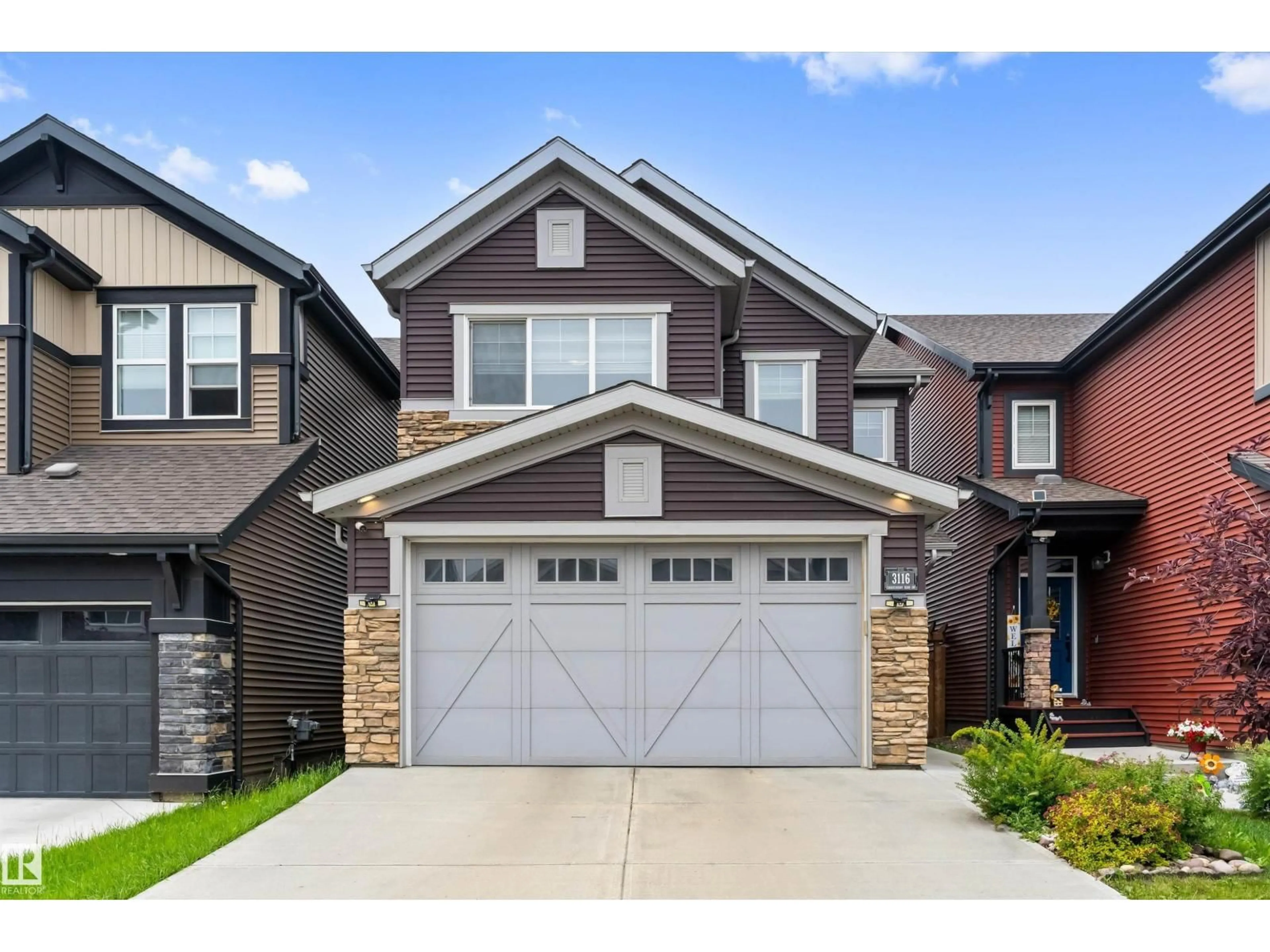 Home with brick exterior material, street for SW - 3116 CHOKECHERRY BN, Edmonton Alberta T6X2M2