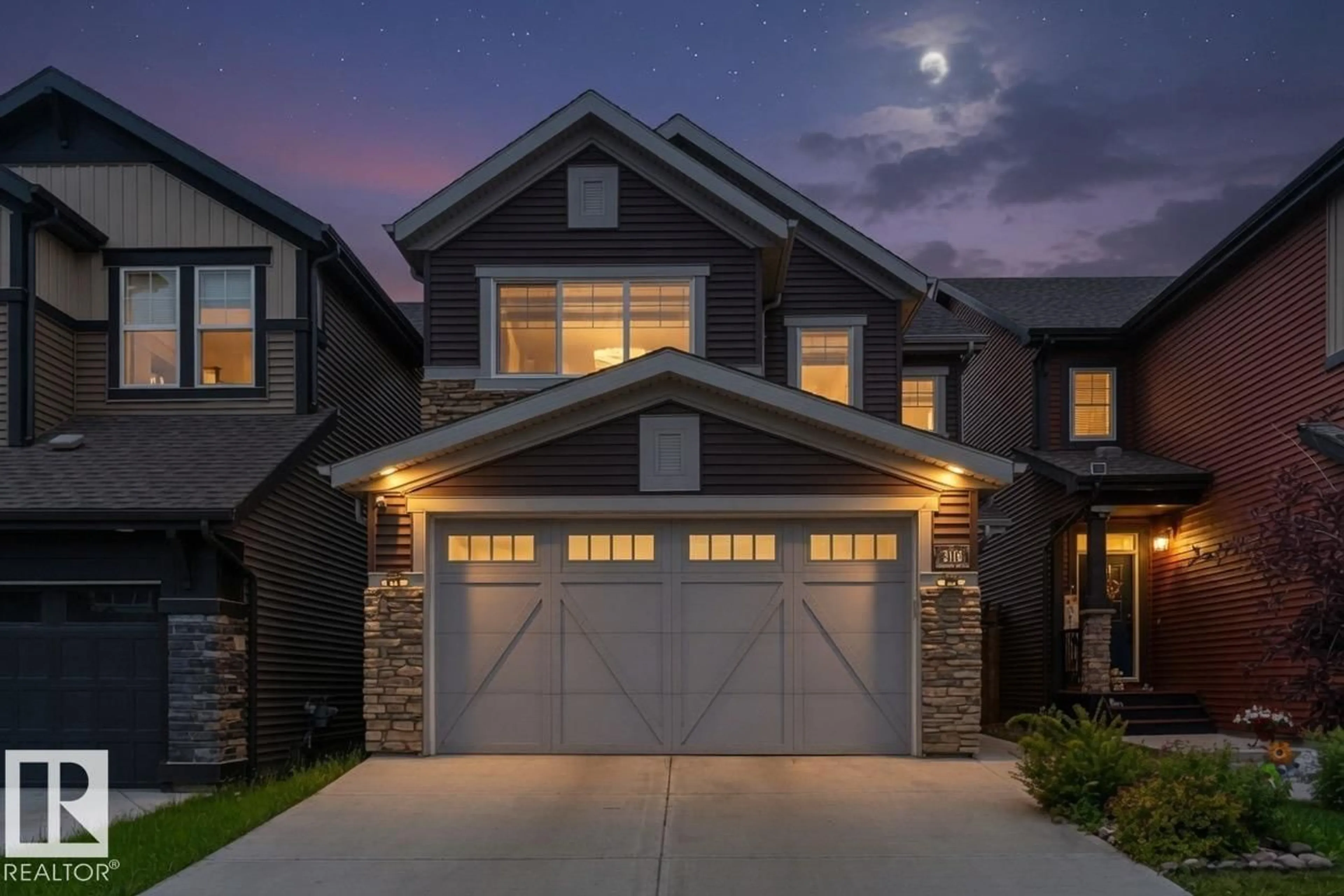 Home with brick exterior material, street for SW - 3116 CHOKECHERRY BN, Edmonton Alberta T6X2M2