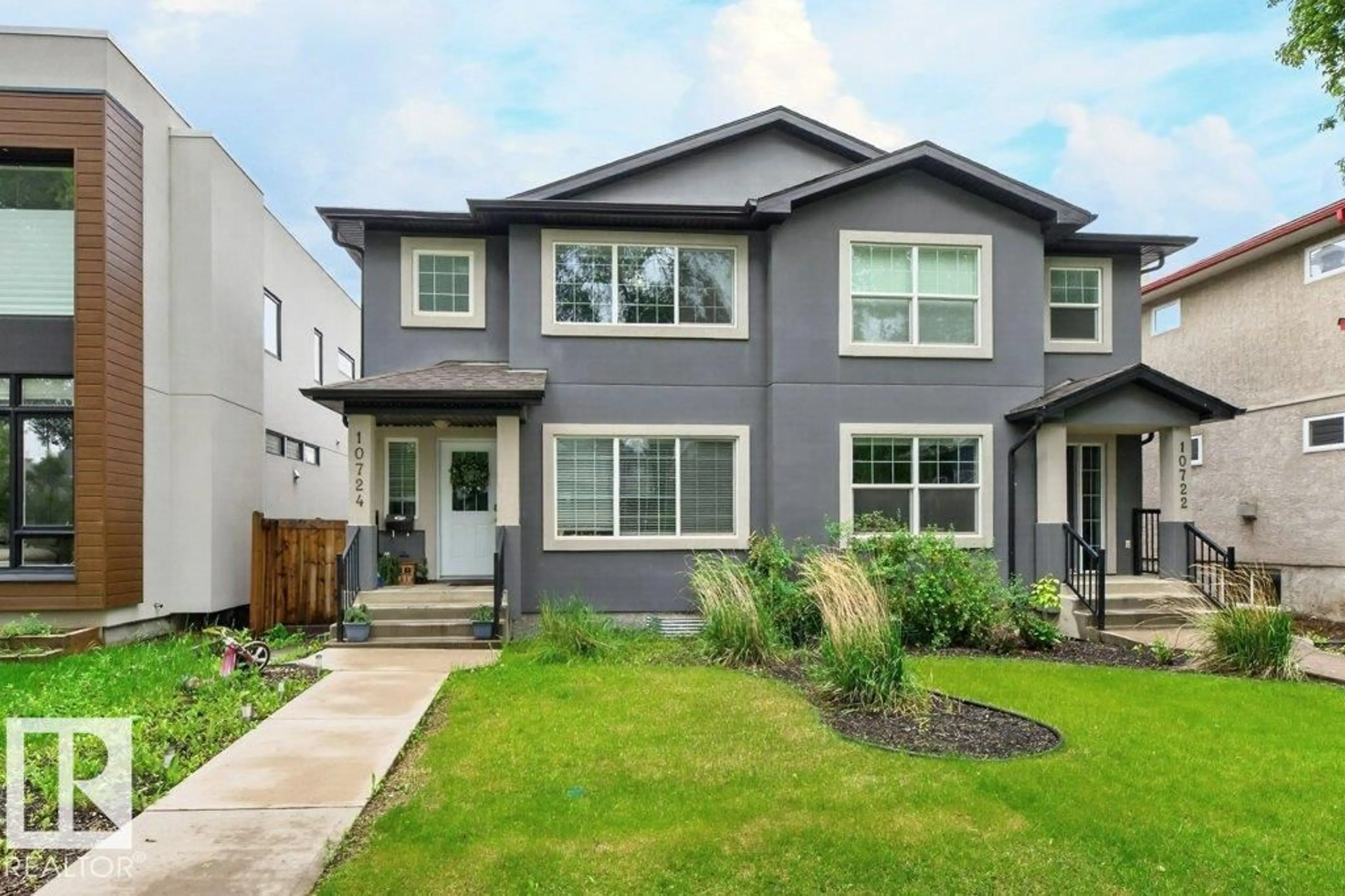 Home with vinyl exterior material, street for 10724 72 AV, Edmonton Alberta T6E1A1
