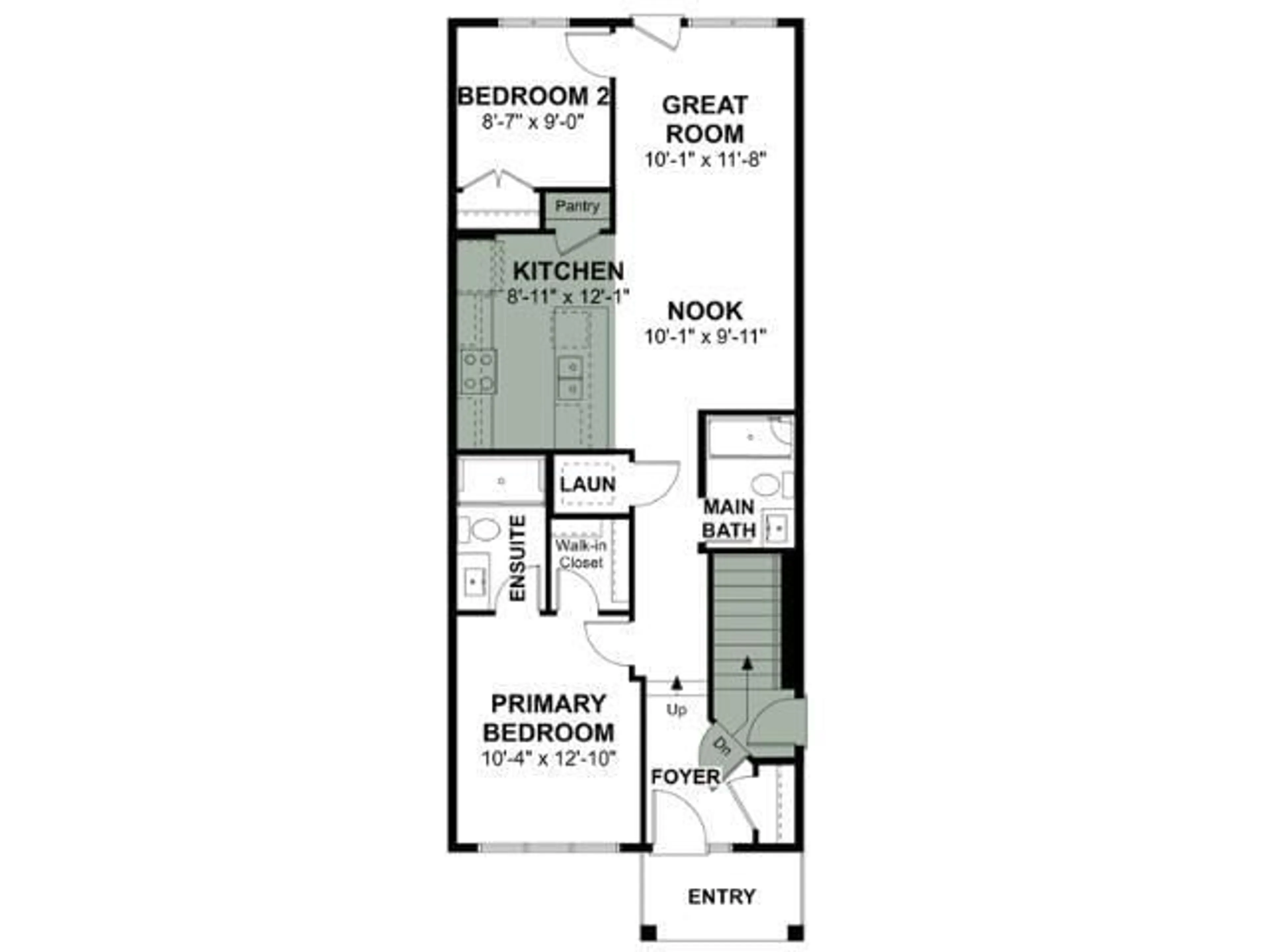 Floor plan for 591 177 AV, Edmonton Alberta T5Y4K2