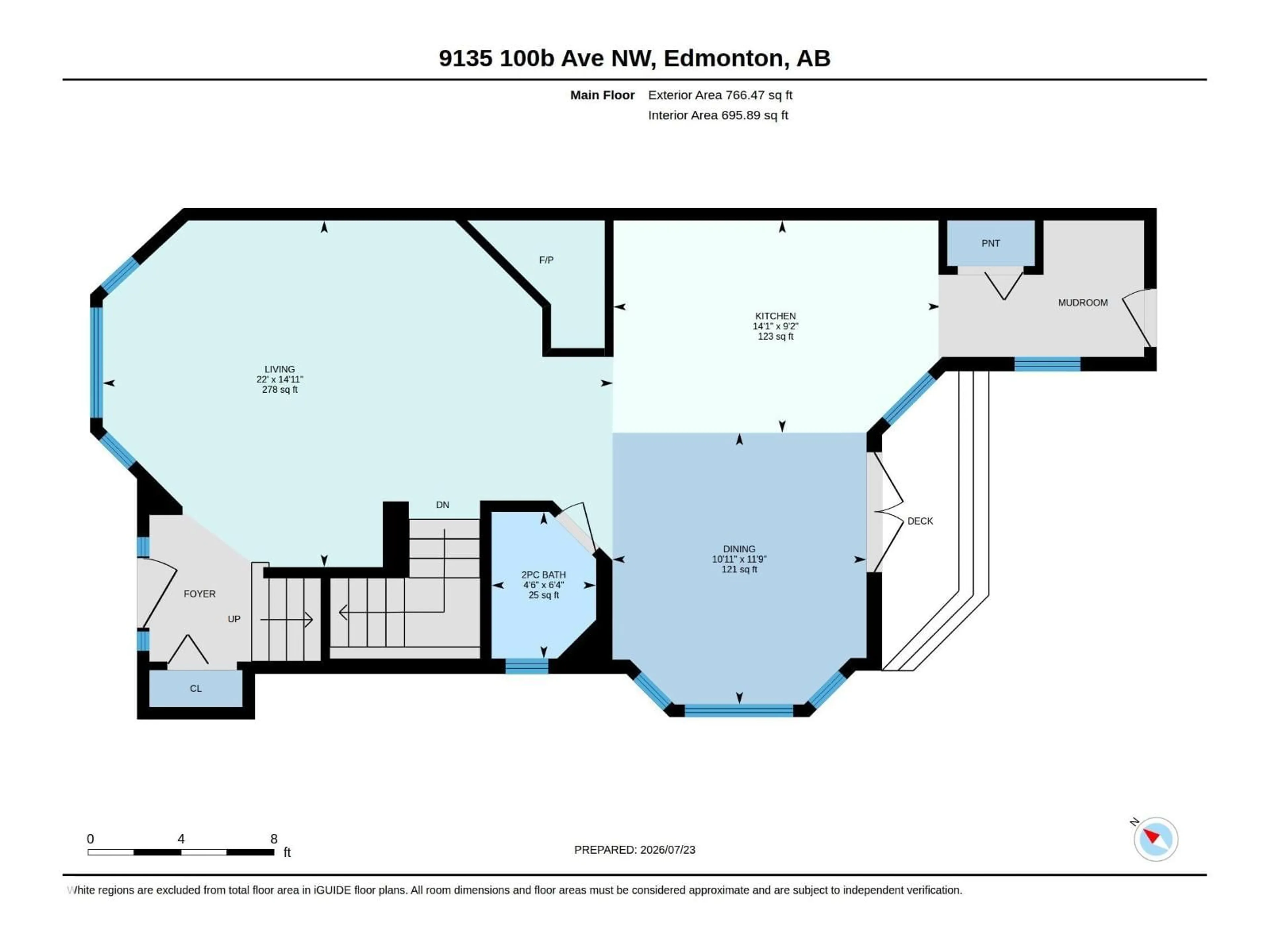 Floor plan for NW - 9135 100B AV, Edmonton Alberta T5H4N6
