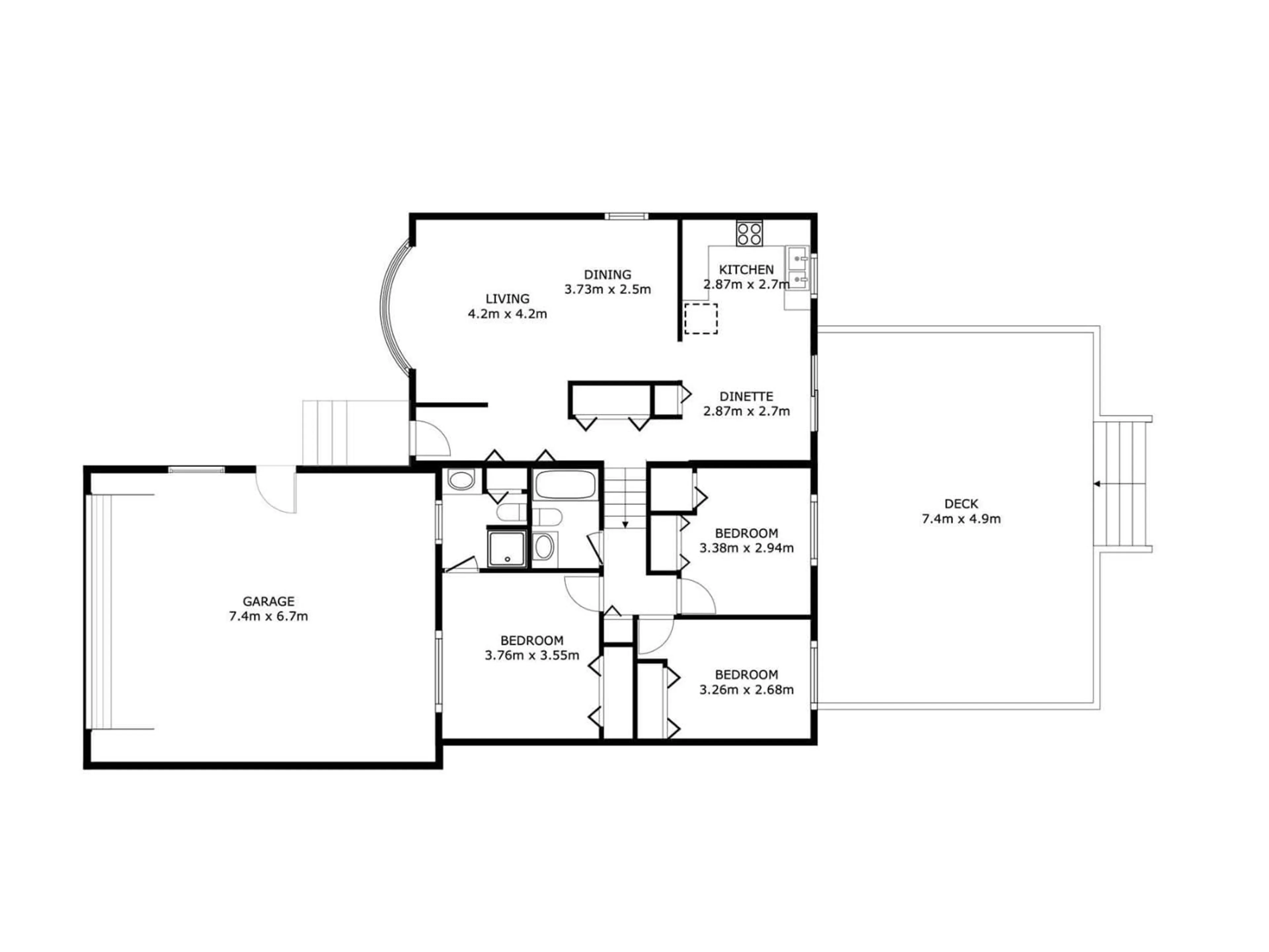Floor plan for 18512 98 AV, Edmonton Alberta T5T3J5