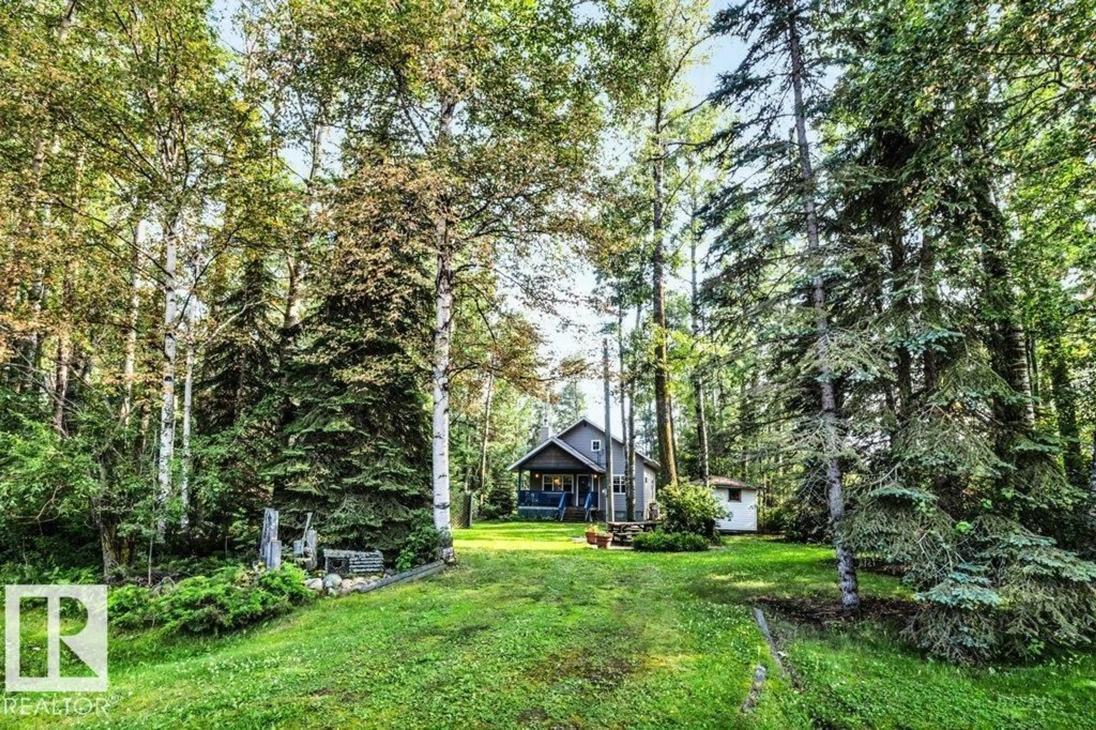 Patio, forest/trees view for S.V. Grandview - 188 LAKESHORE DRIVE, Rural Wetaskiwin County Alberta T0C2V0