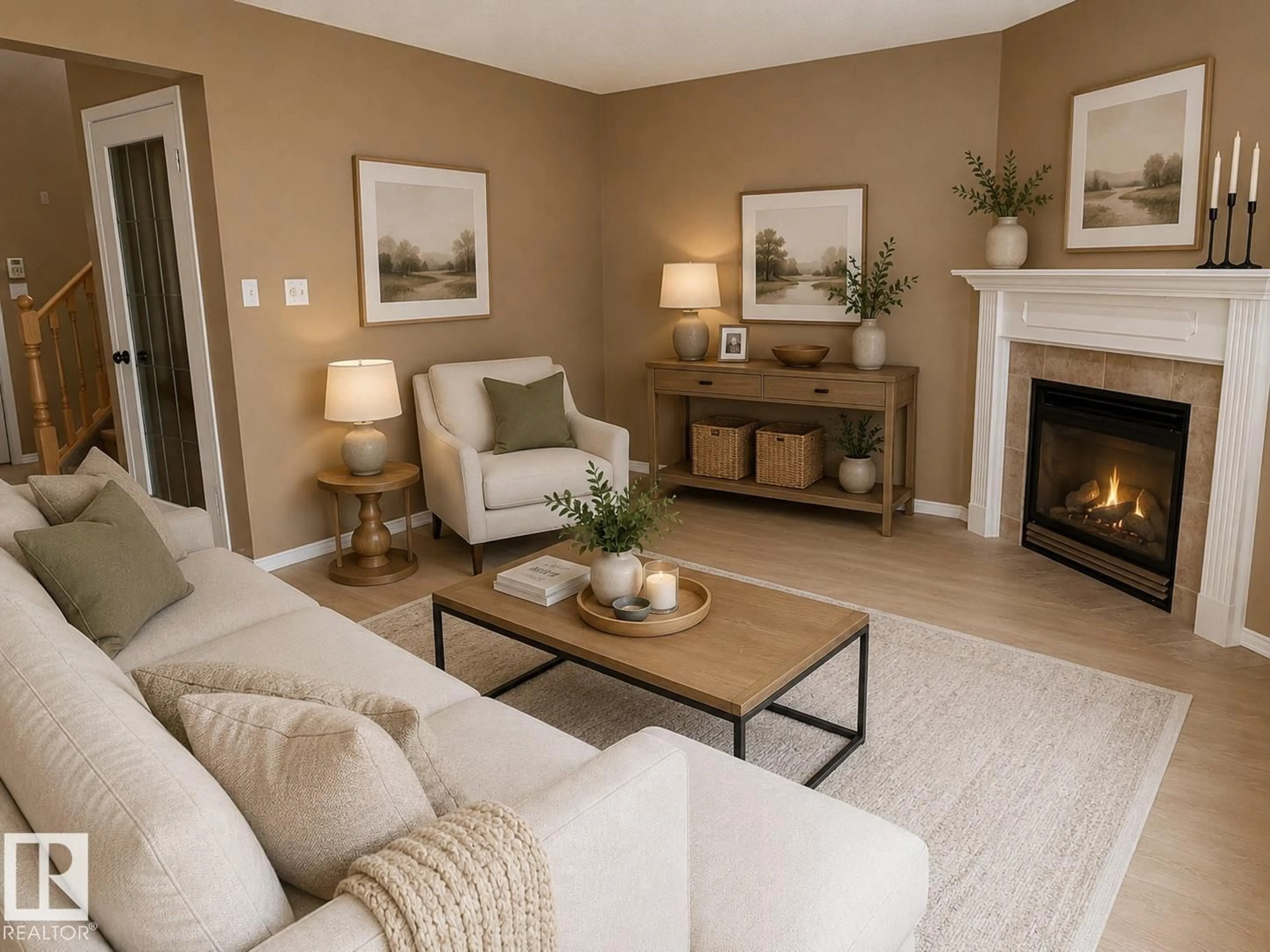 Living room with furniture, unknown for NW - 1750 TOMLINSON CM, Edmonton Alberta T6R2W5