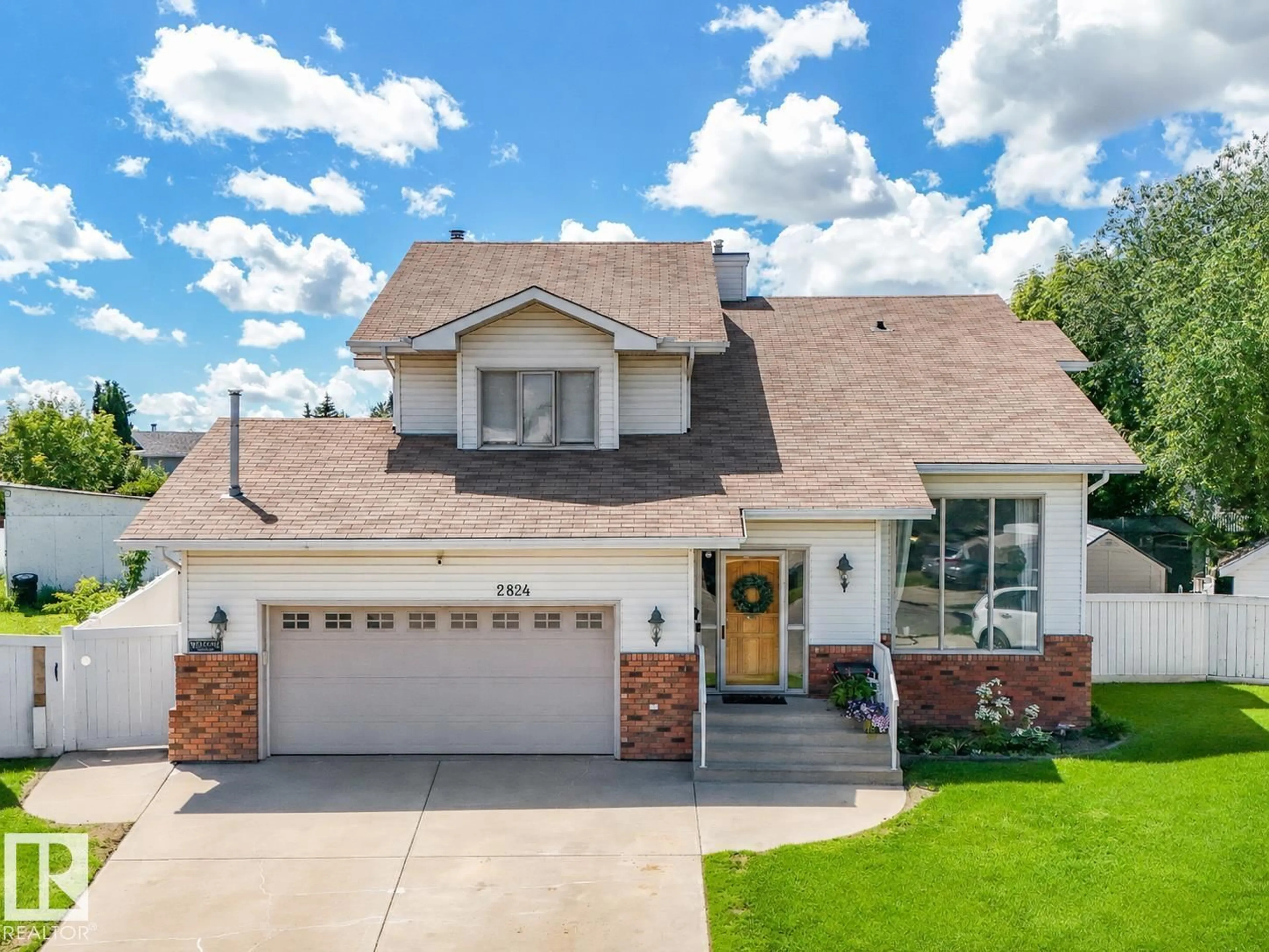 Home with brick exterior material, street for 2824 37 ST, Edmonton Alberta T6L6G4