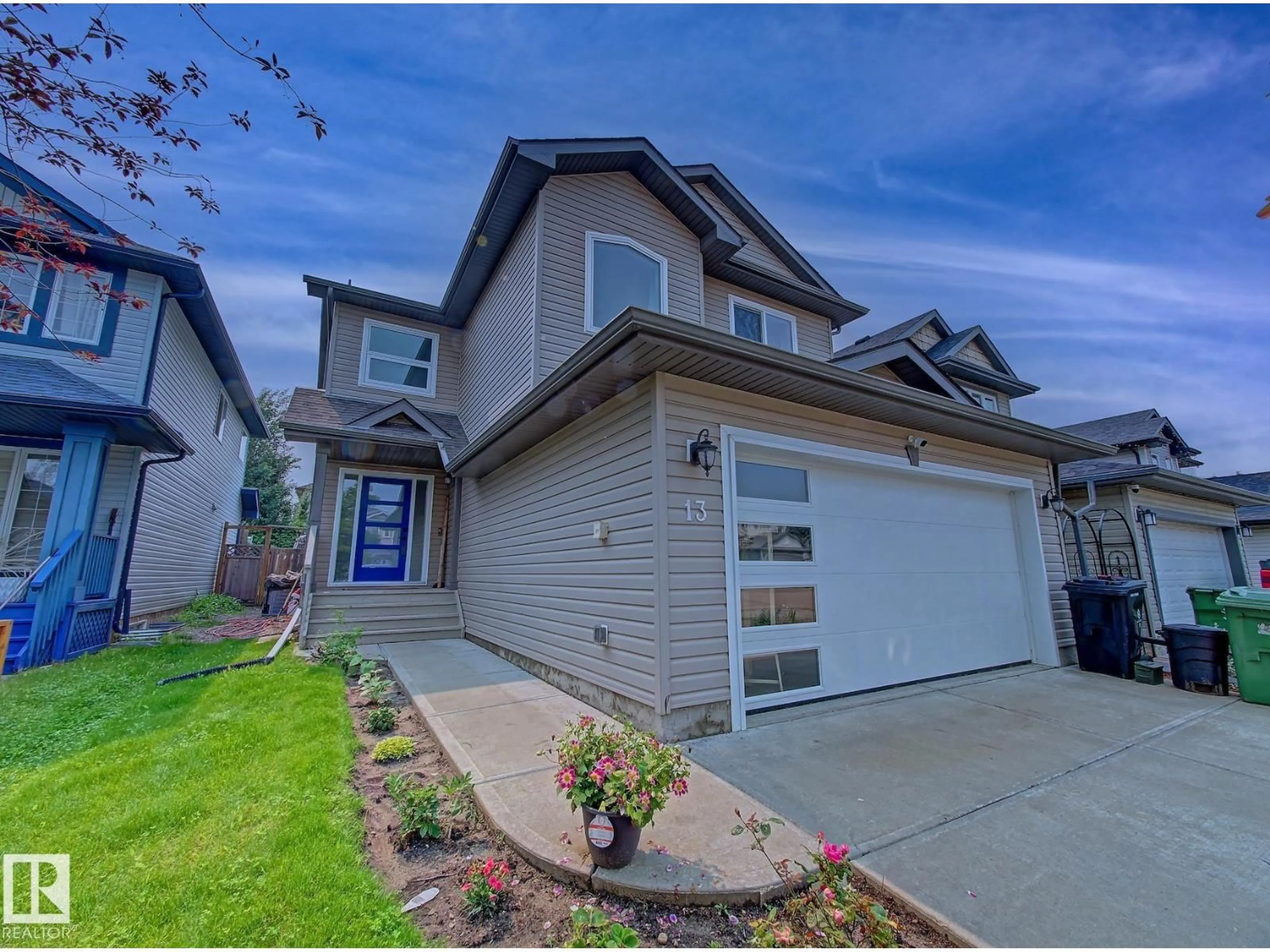 A pic from outside/outdoor area/front of a property/back of a property/a pic from drone, street for 13 ALMOND BA, Fort Saskatchewan Alberta T8L0A4