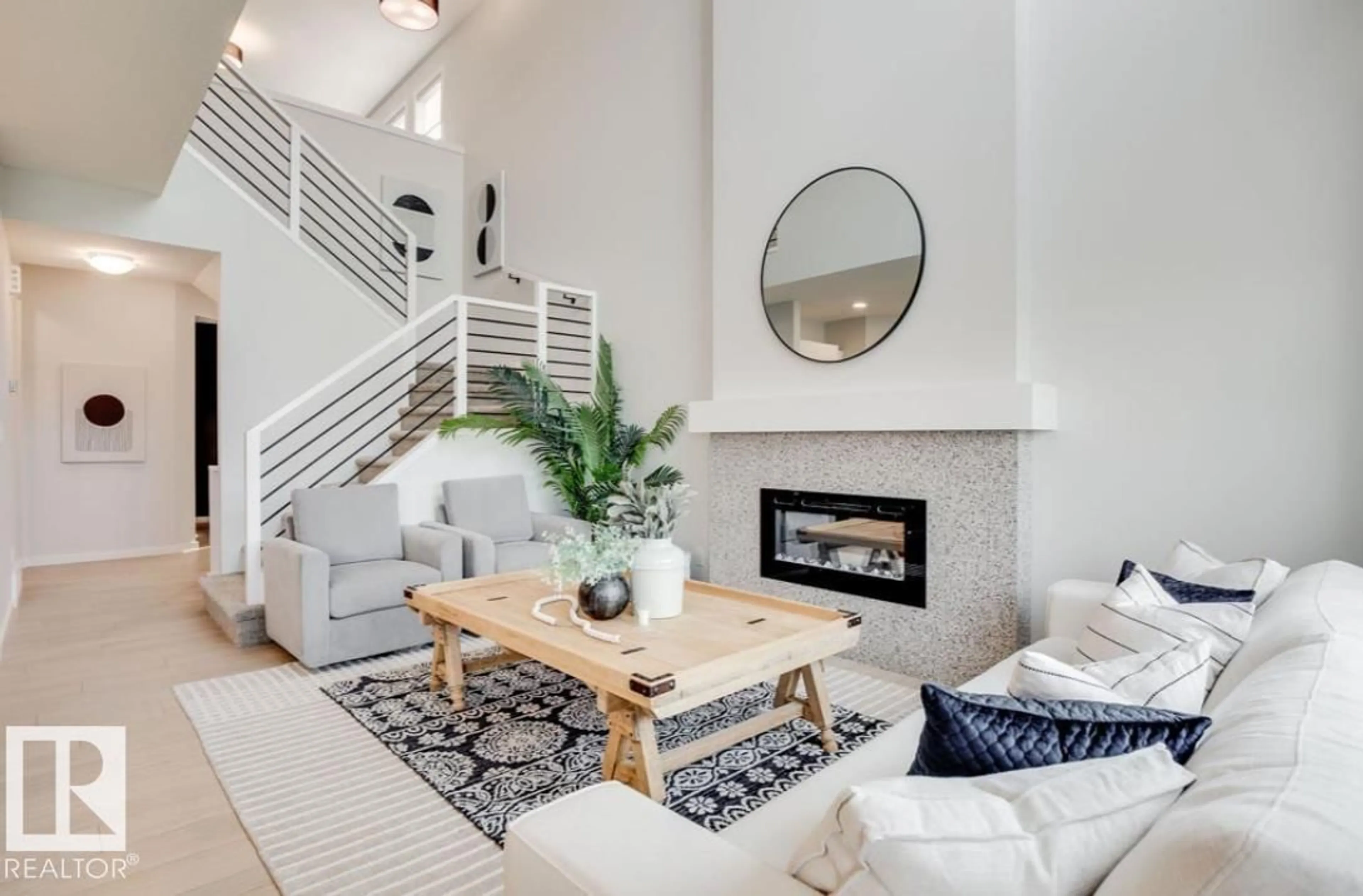 Living room with furniture, unknown for 5509 69 STREET, Beaumont Alberta T4X2Z7