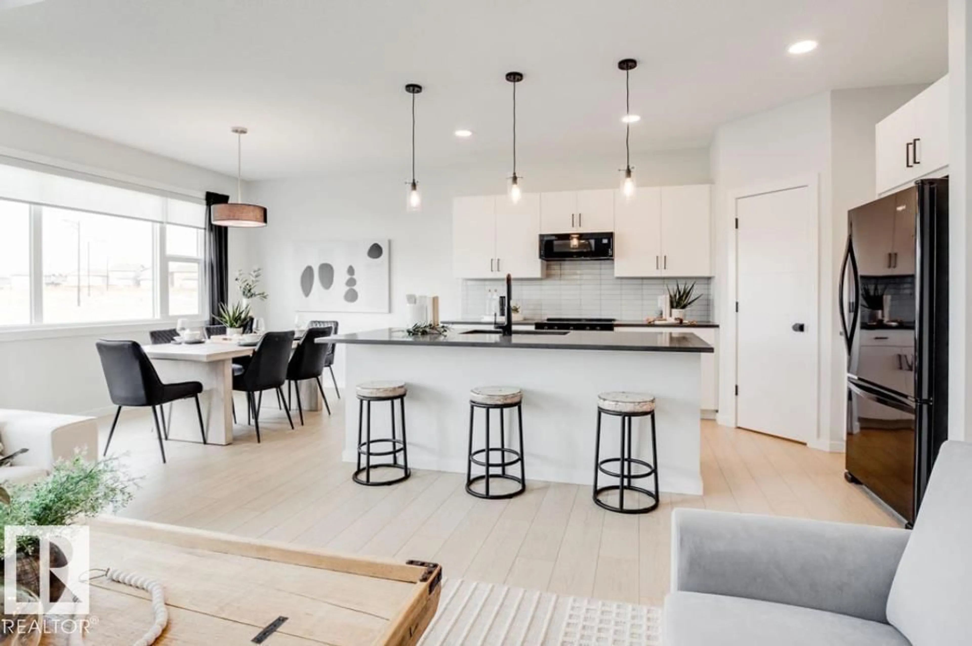 Open concept kitchen, ceramic/tile floor for 5509 69 STREET, Beaumont Alberta T4X2Z7