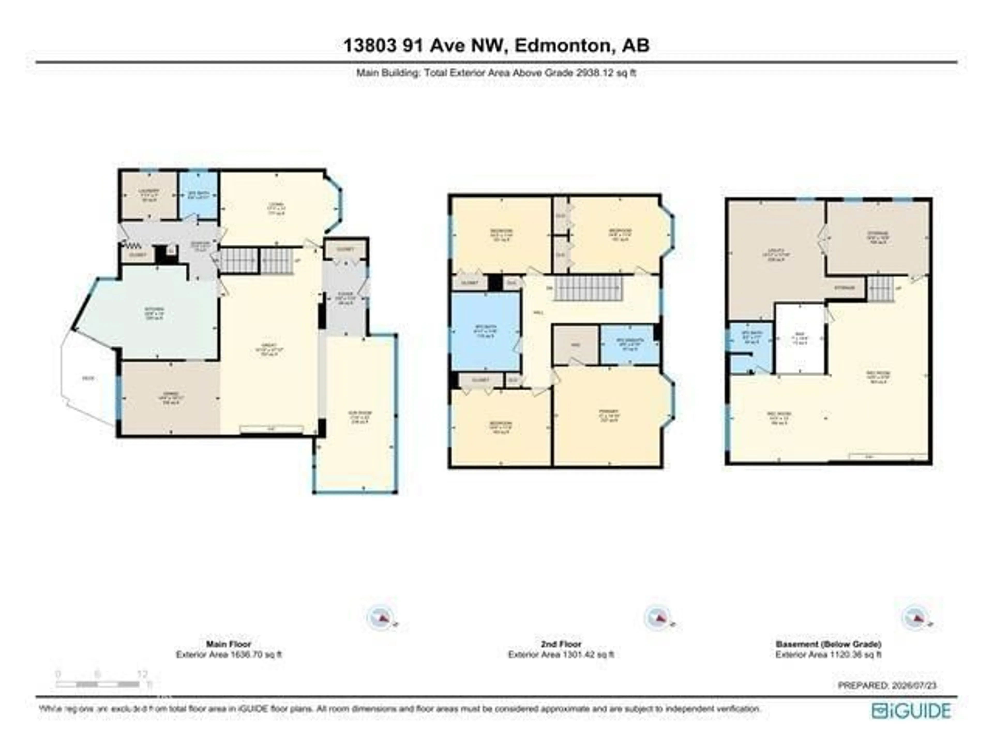 Floor plan for 13803 91 AV, Edmonton Alberta T5R4X8