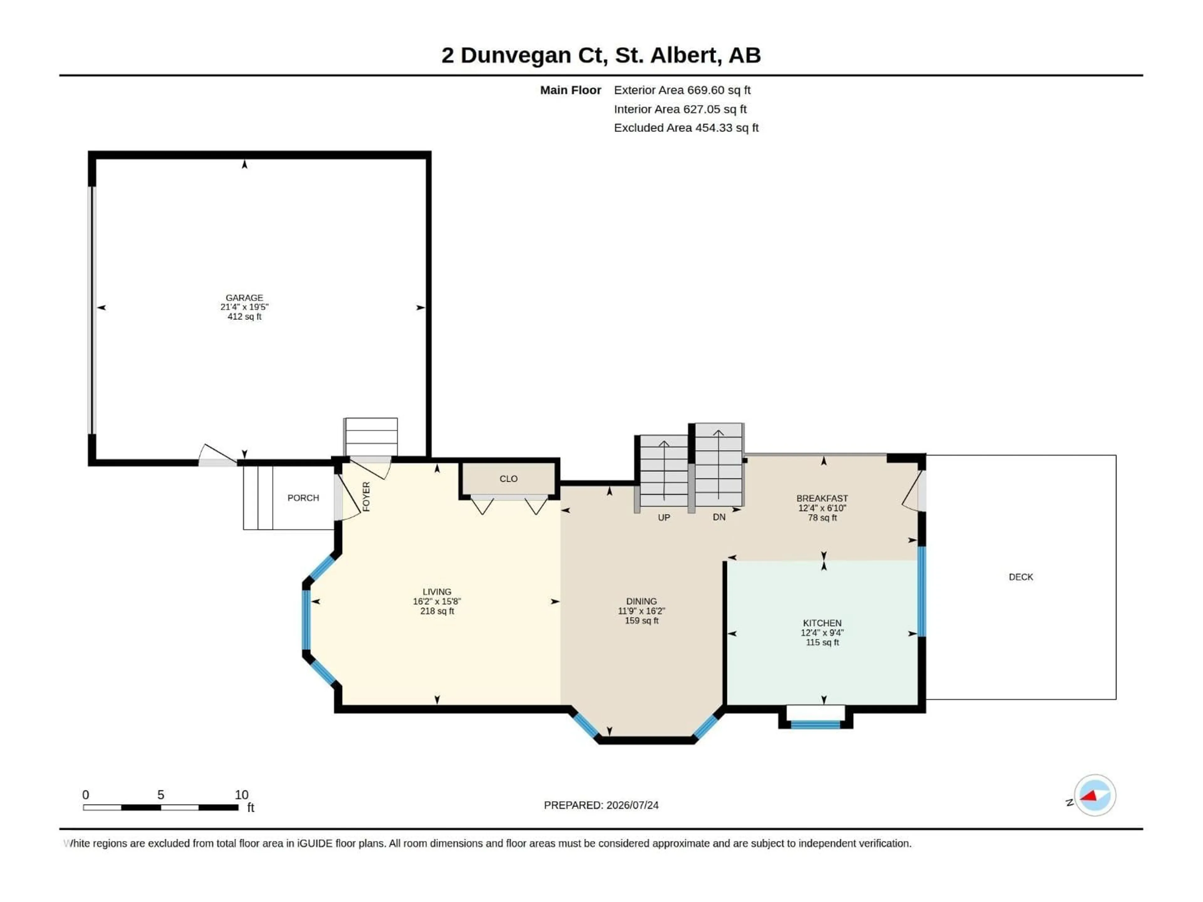 Floor plan for 2 DUNVEGAN CT, St. Albert Alberta T8N6B1