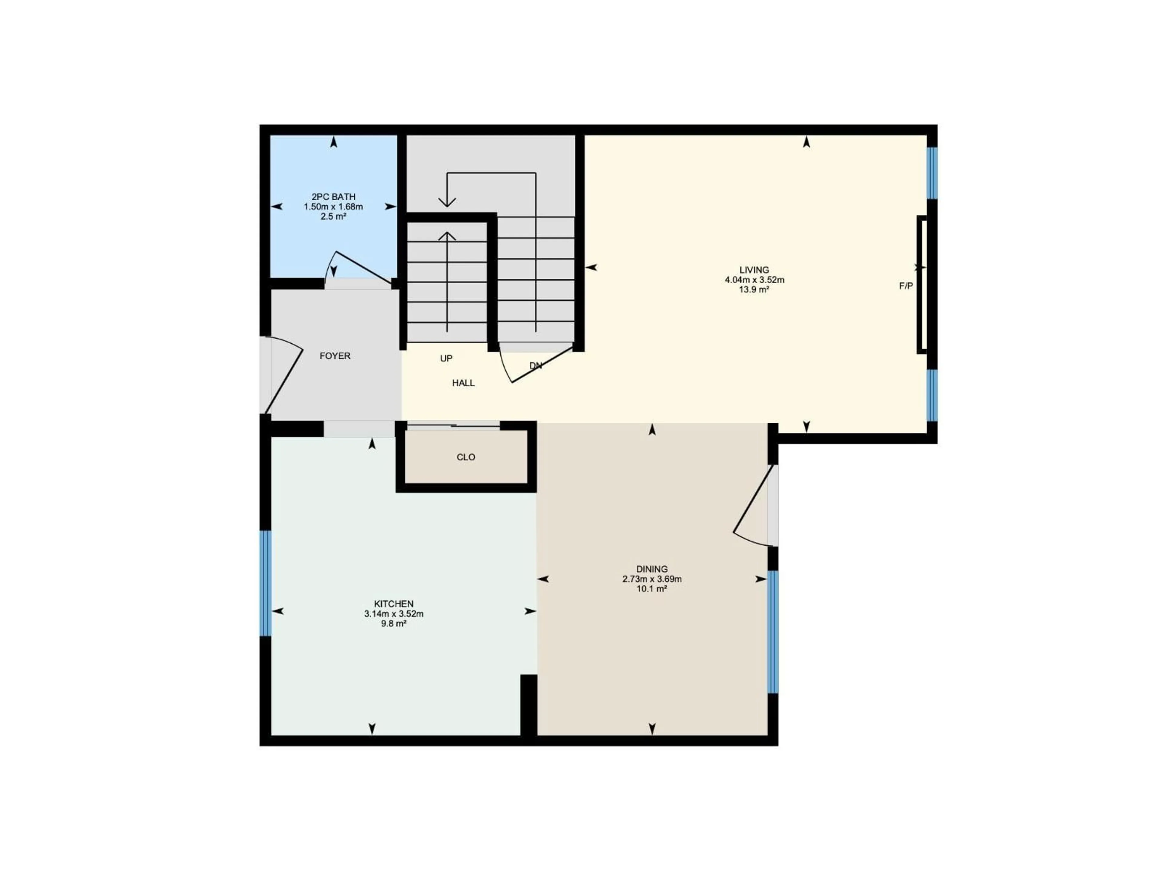 Floor plan for #10 - 1415 62 ST, Edmonton Alberta T6L4K1