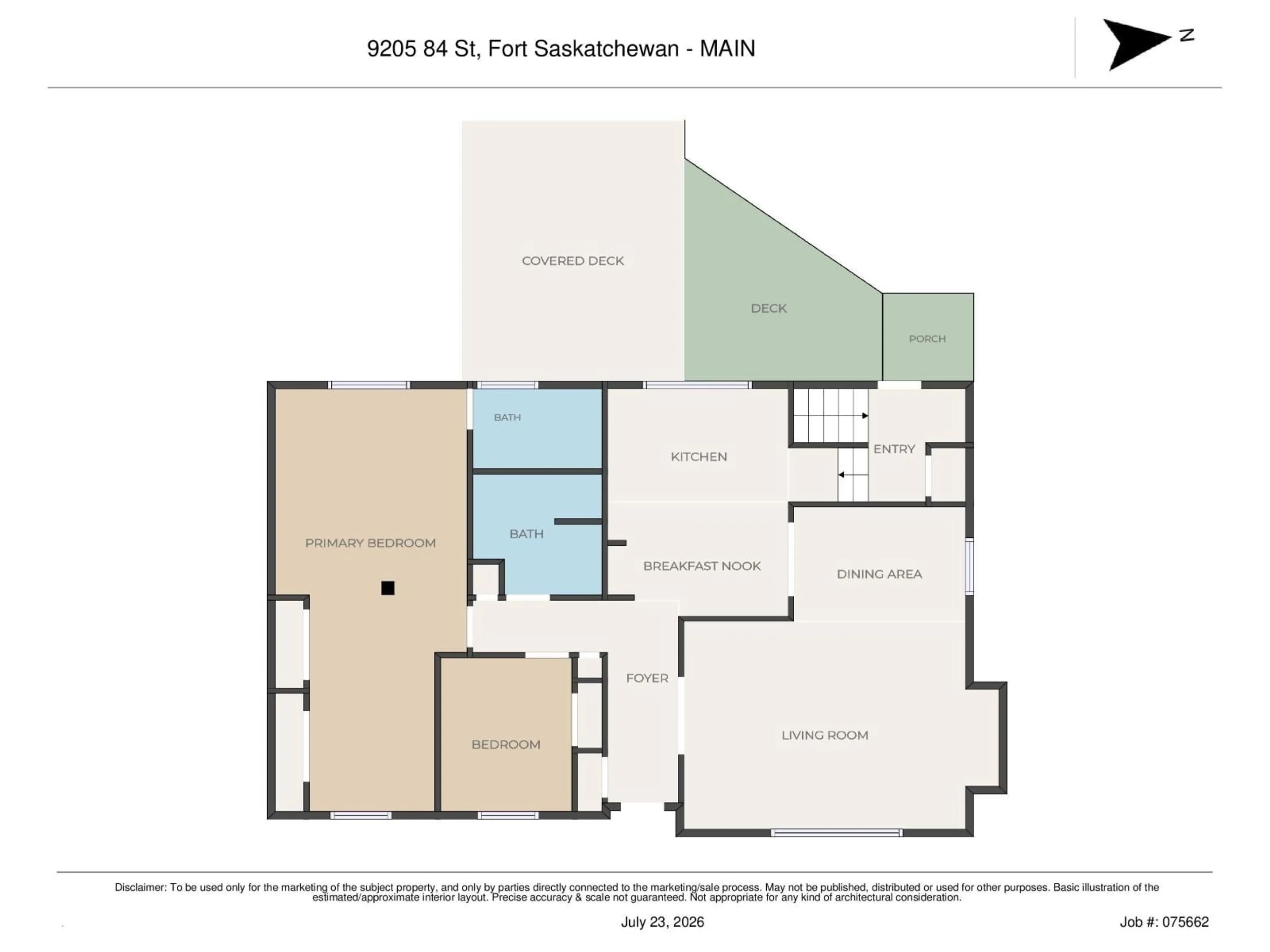 Floor plan for 9205 84 ST, Fort Saskatchewan Alberta T8L3N9