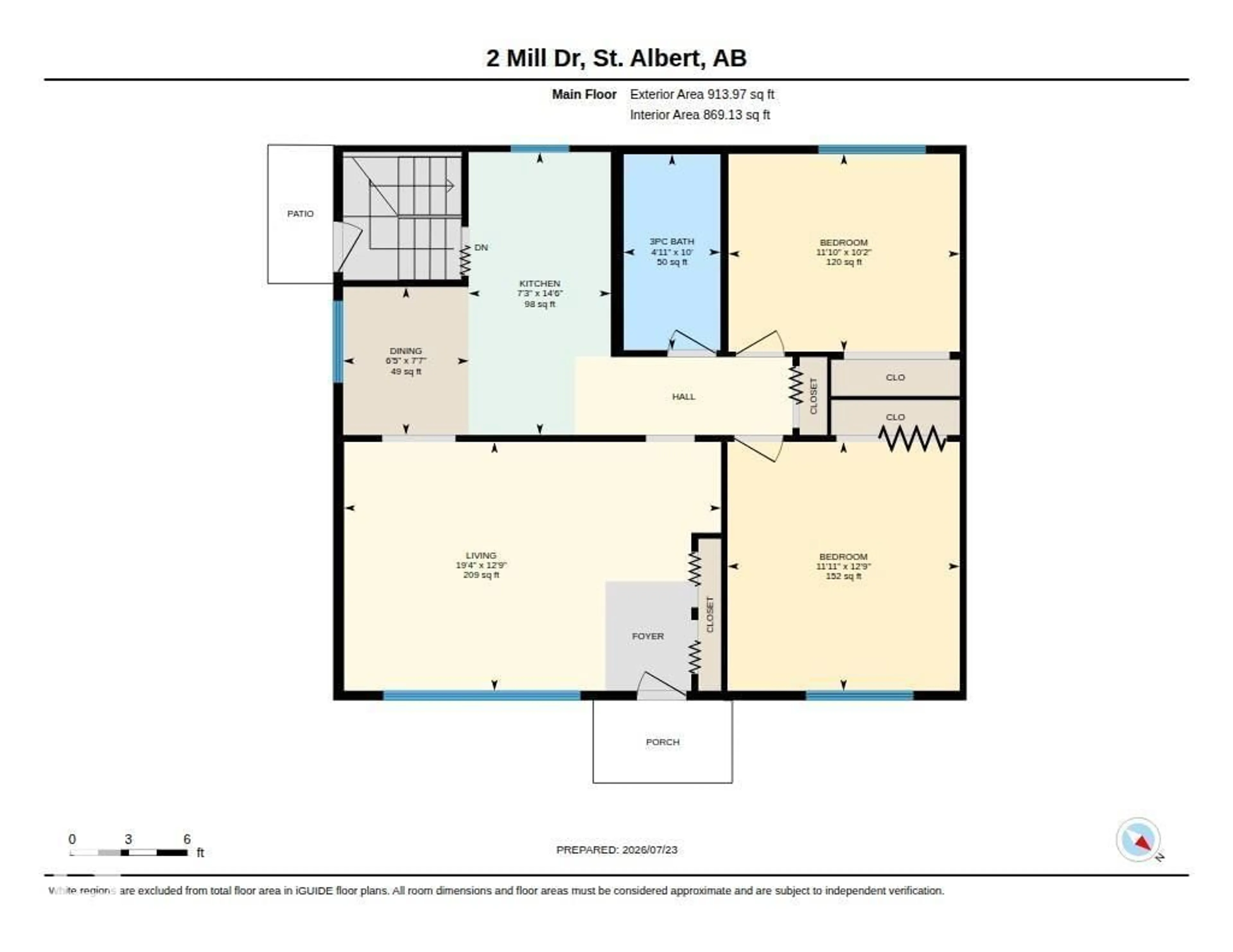 Floor plan for 2 MILL DR, St. Albert Alberta T8N1J6