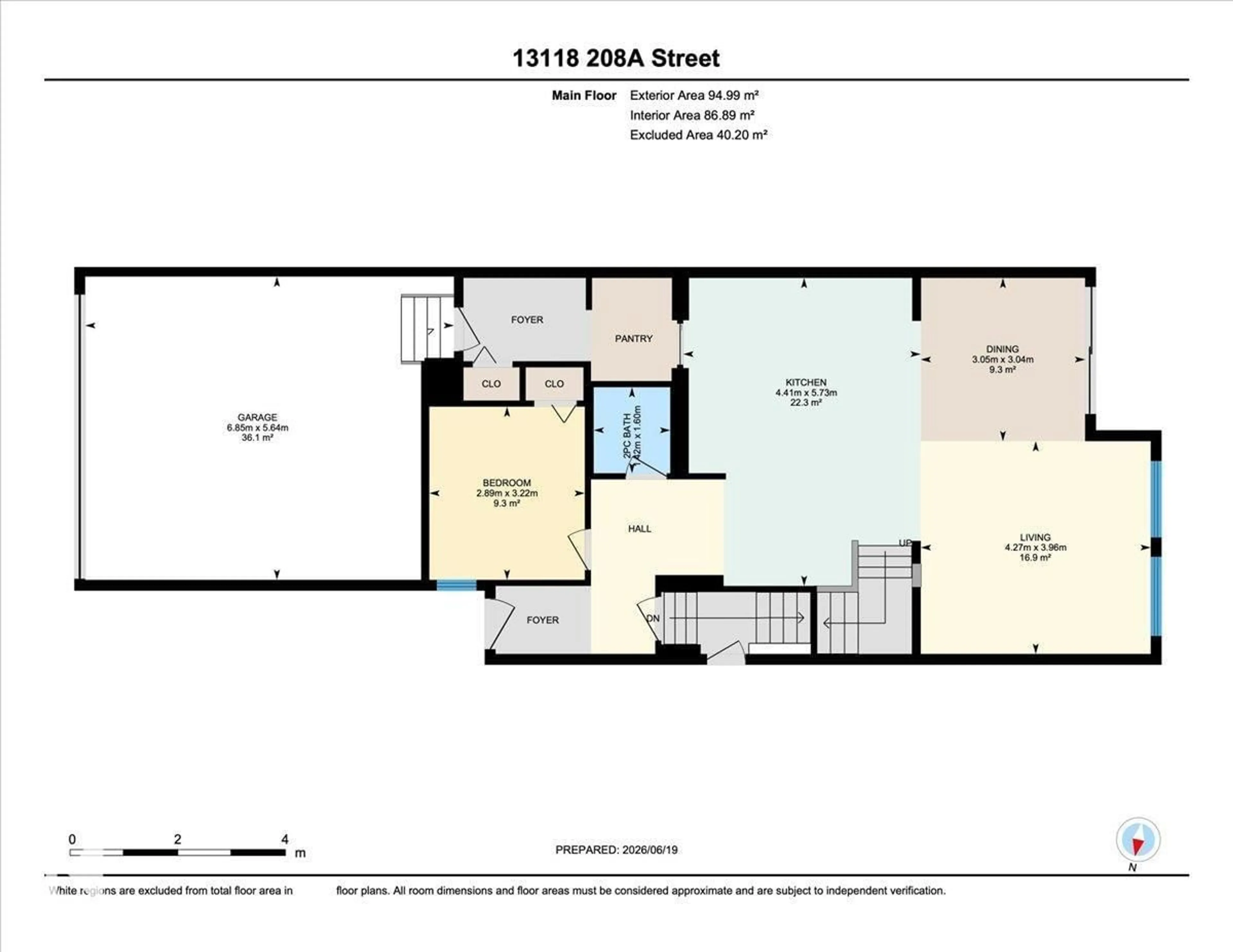 Floor plan for NW - 13118 208A ST, Edmonton Alberta T5S0P1