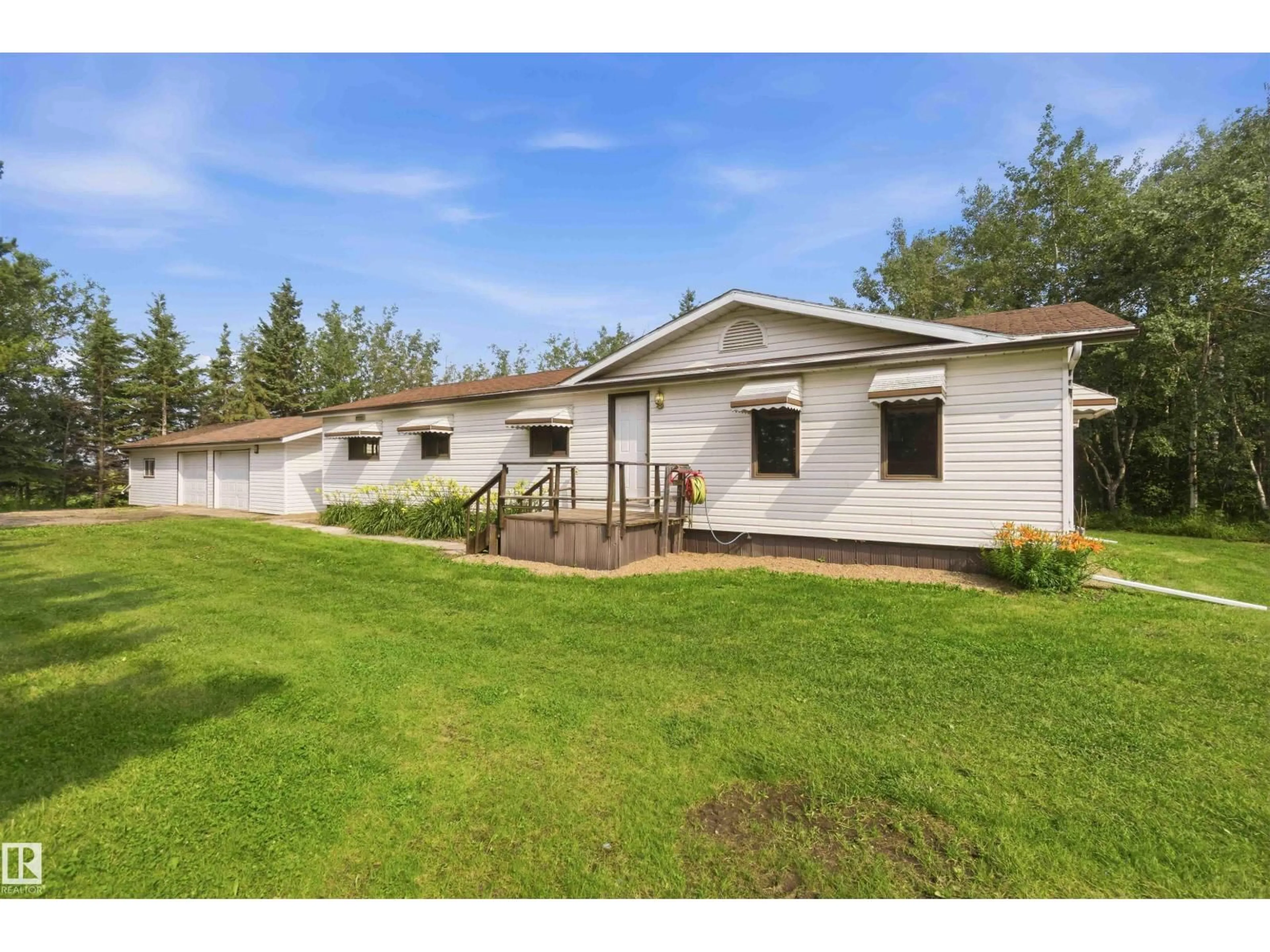 A pic from outside/outdoor area/front of a property/back of a property/a pic from drone, building for 21512 TOWNSHIP ROAD 584, Rural Thorhild County Alberta T0A0Z0