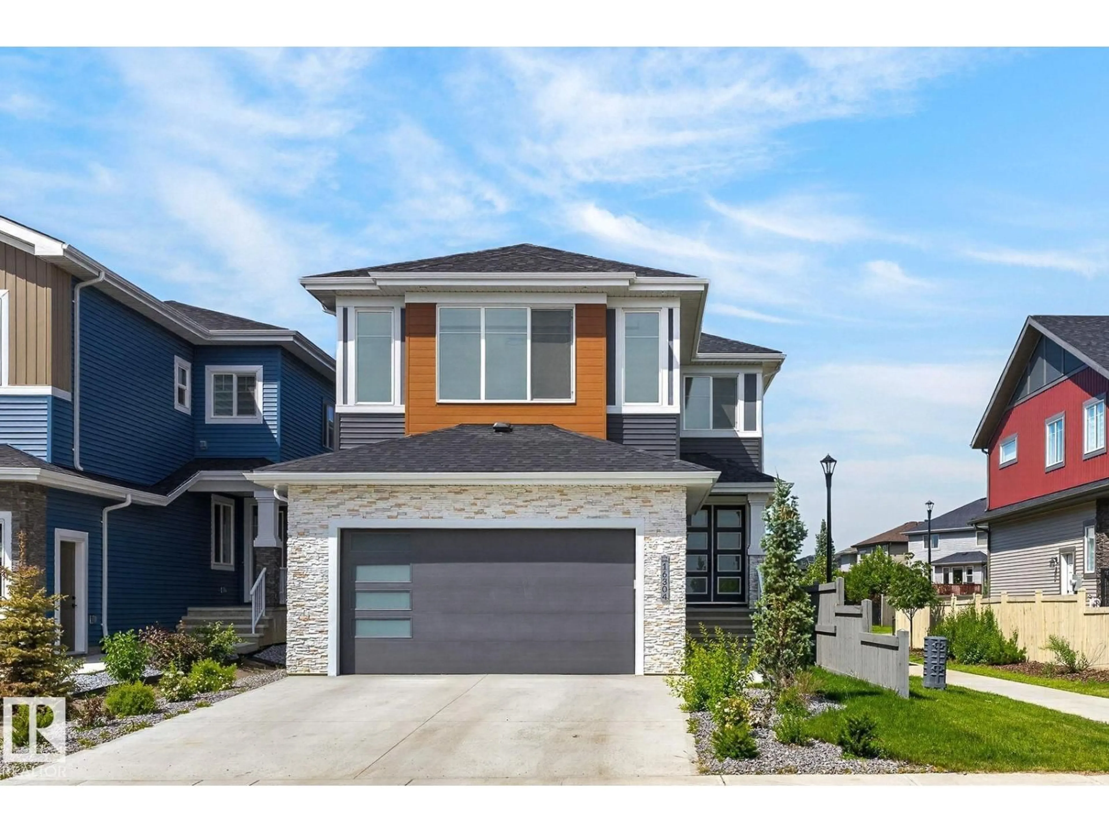 Home with brick exterior material, street for SW - 16304 19 AV, Edmonton Alberta T6W5J8