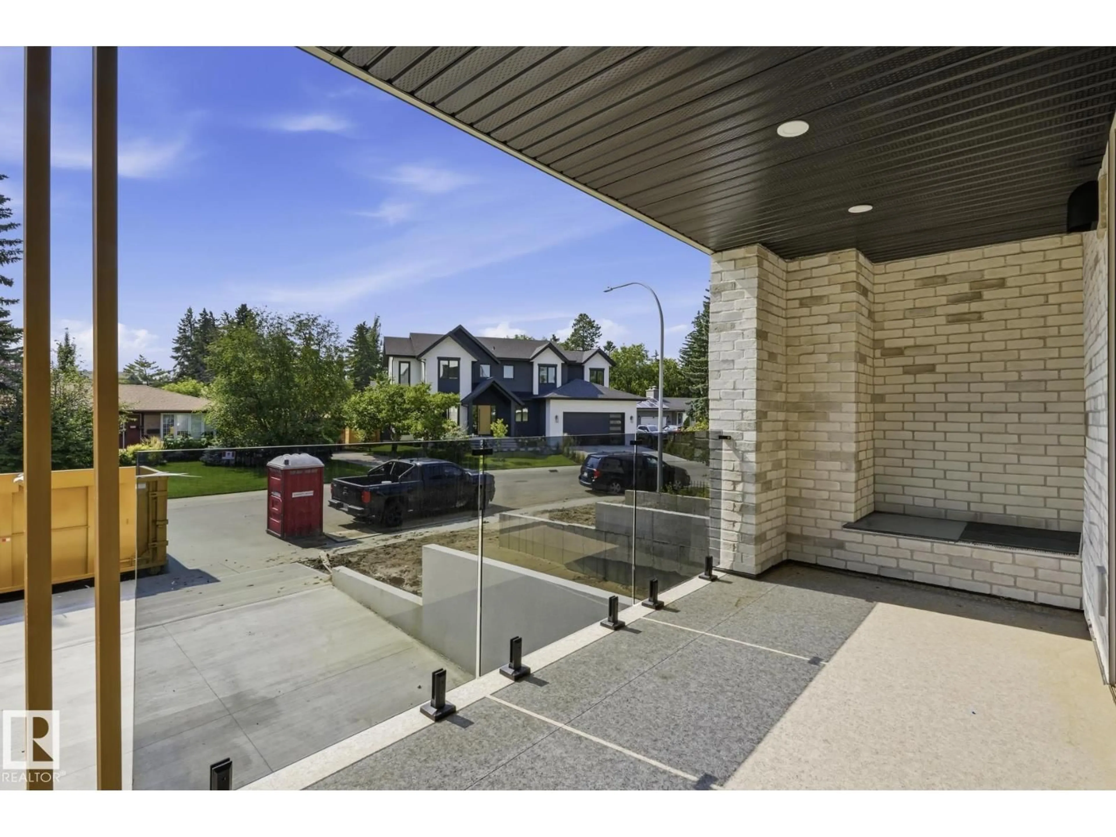 Patio, street for NW - 7305A 155 ST, Edmonton Alberta T5R1V4
